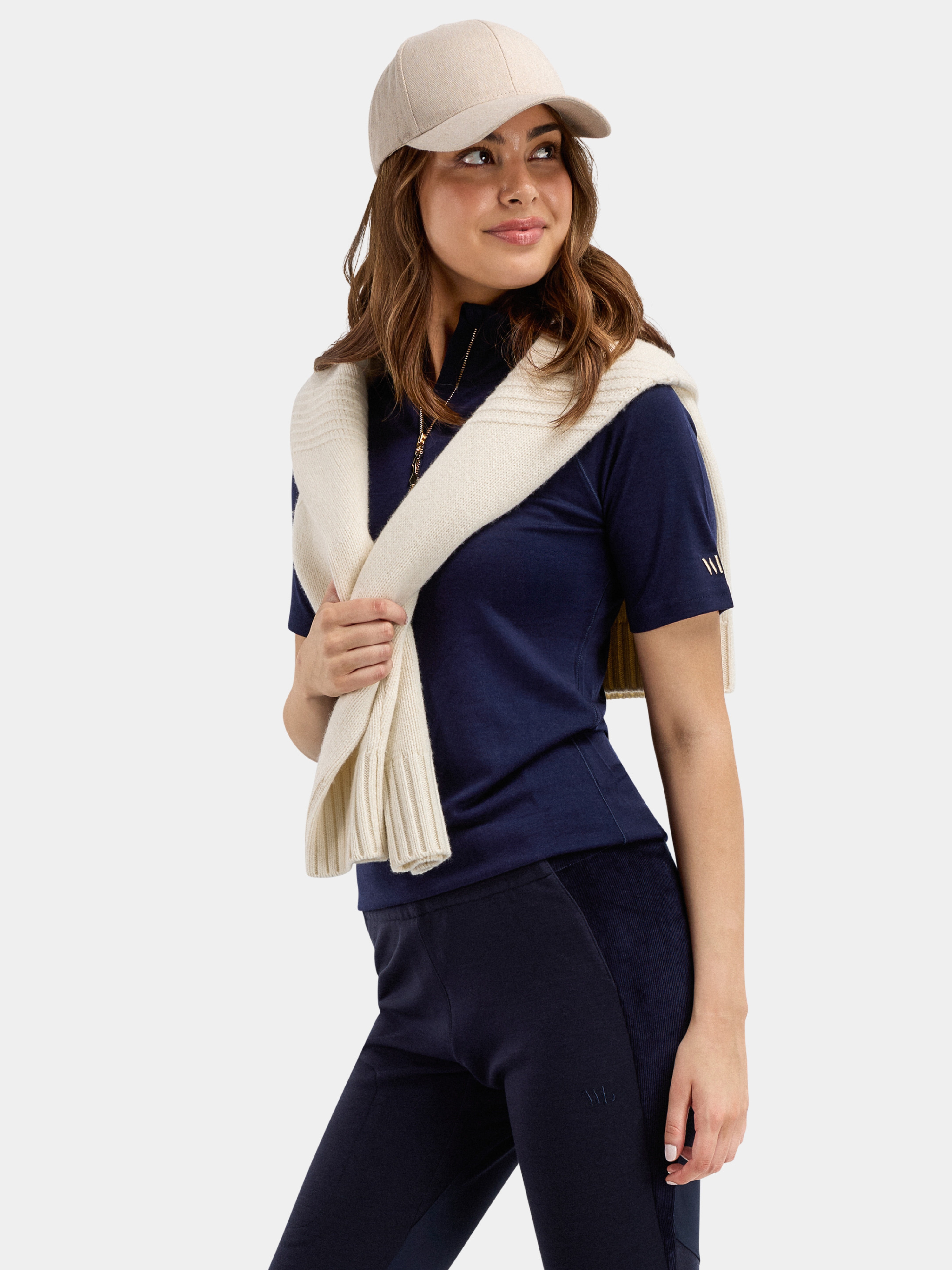 Hilleknuten Short Sleeve Top Blue Ink