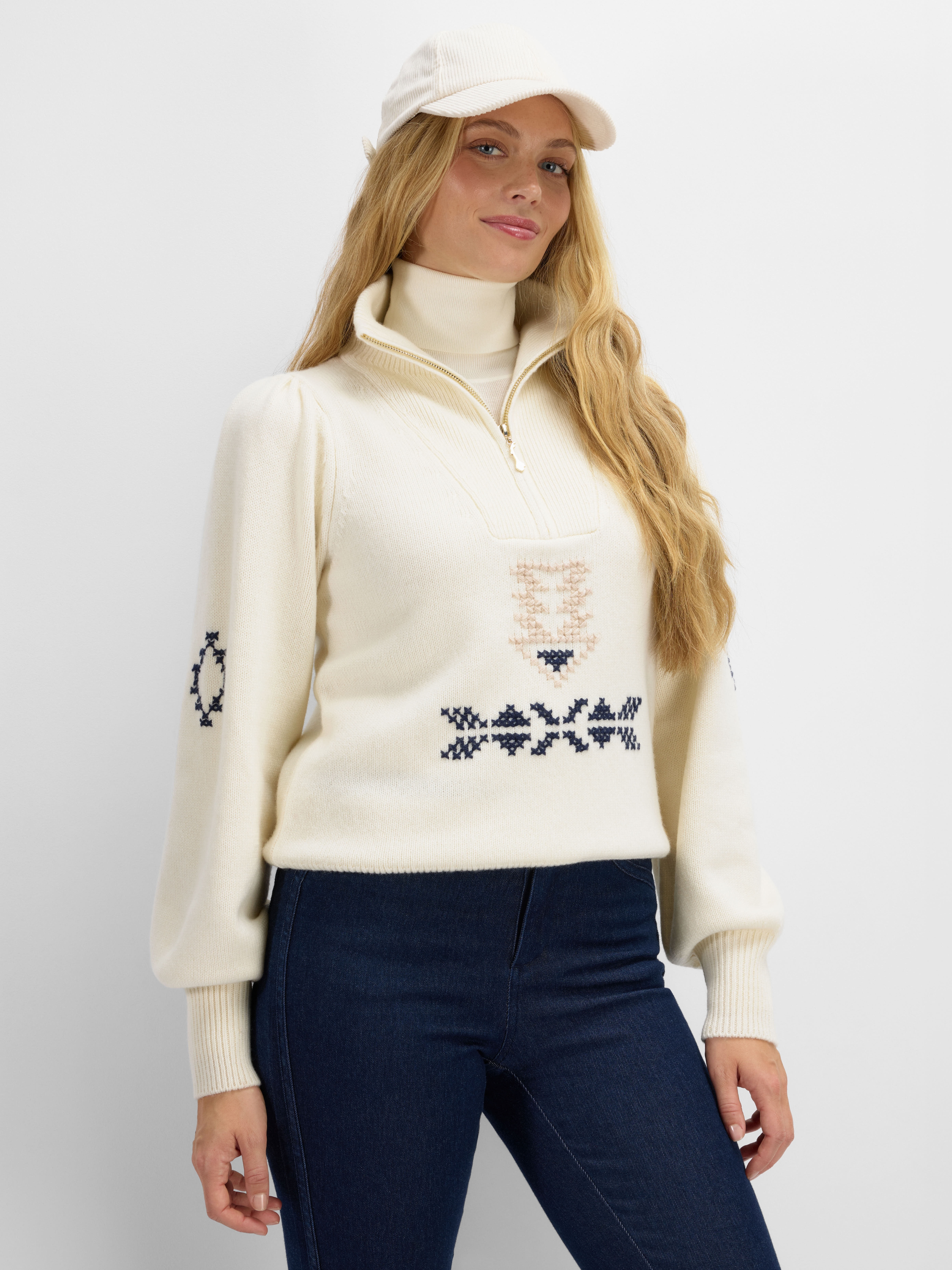 Kolla Knitted Sweater Snow White