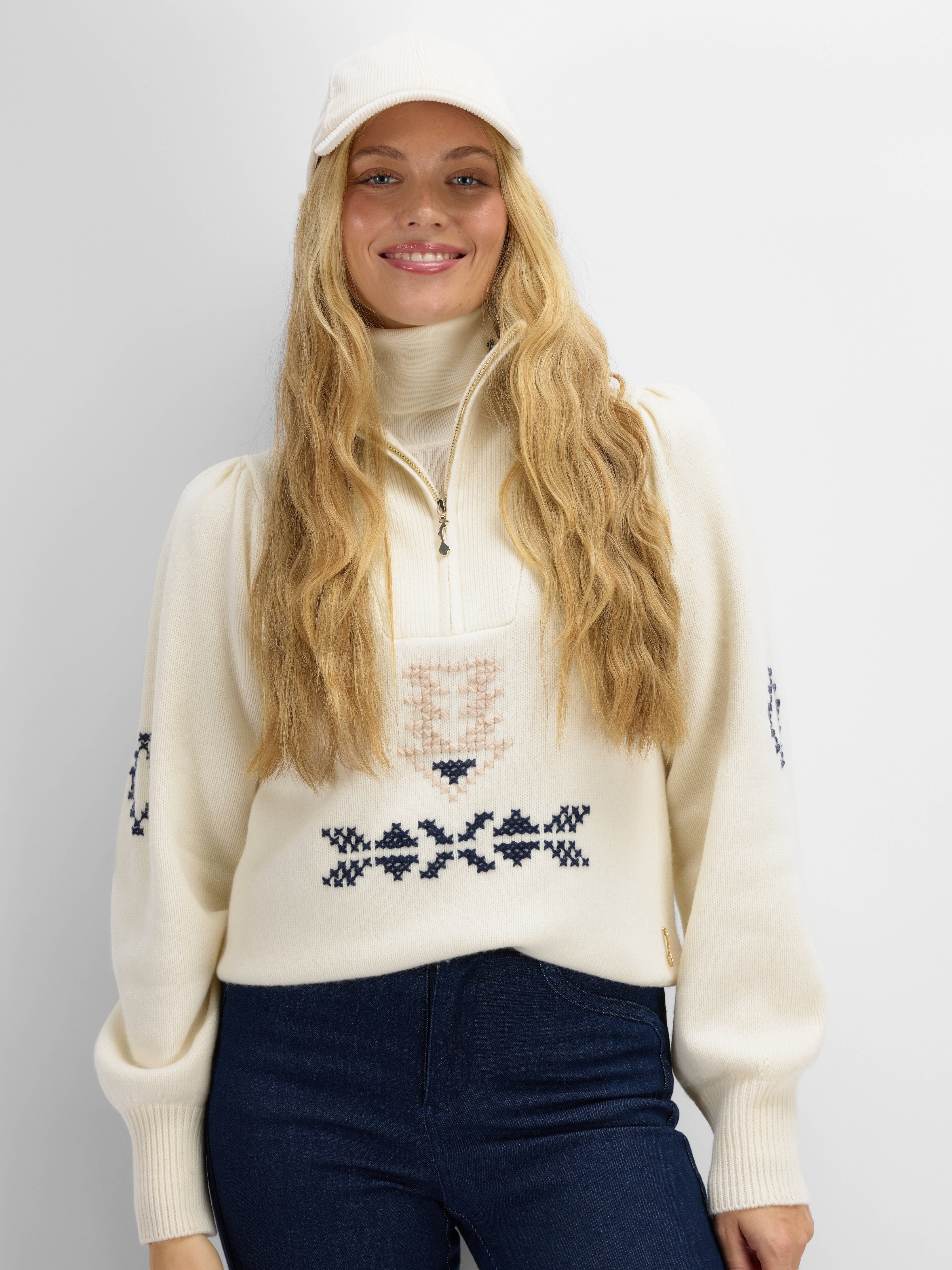 Kolla Knitted Sweater Snow White
