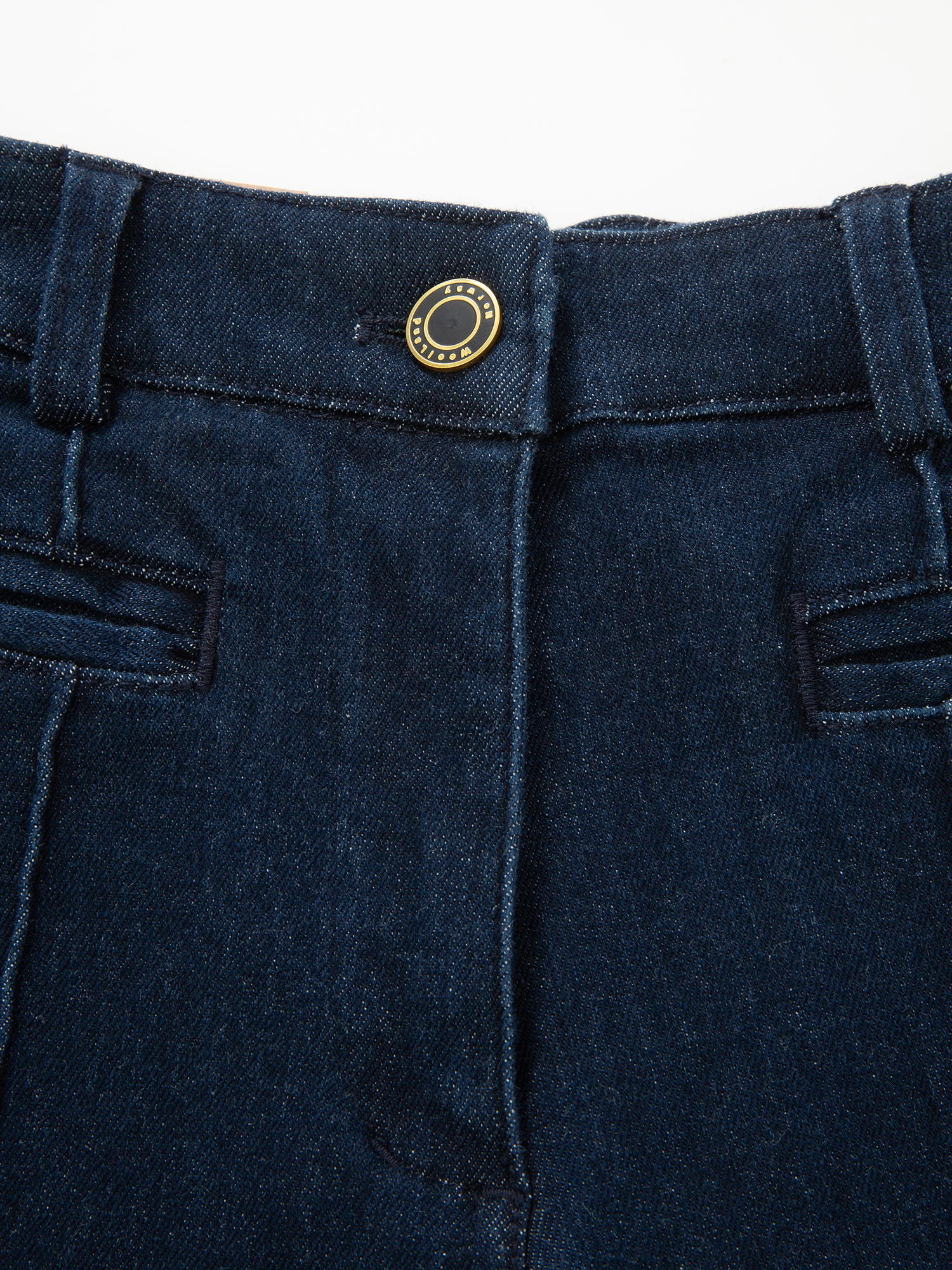 Kongsfjellet Wide Denim Pant Woman Long Dark Blue