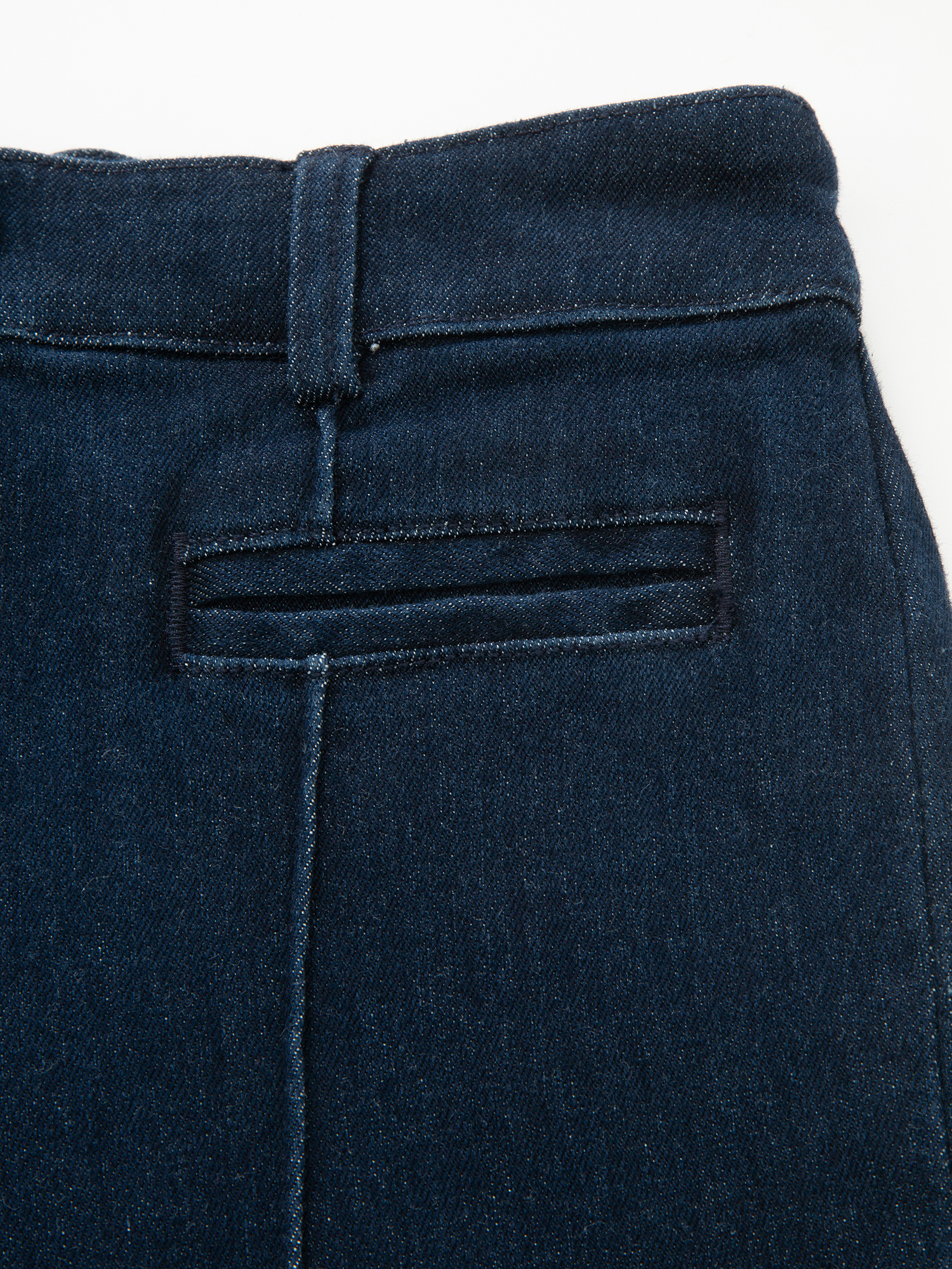 Kongsfjellet Wide Denim Pant Woman Long Dark Blue