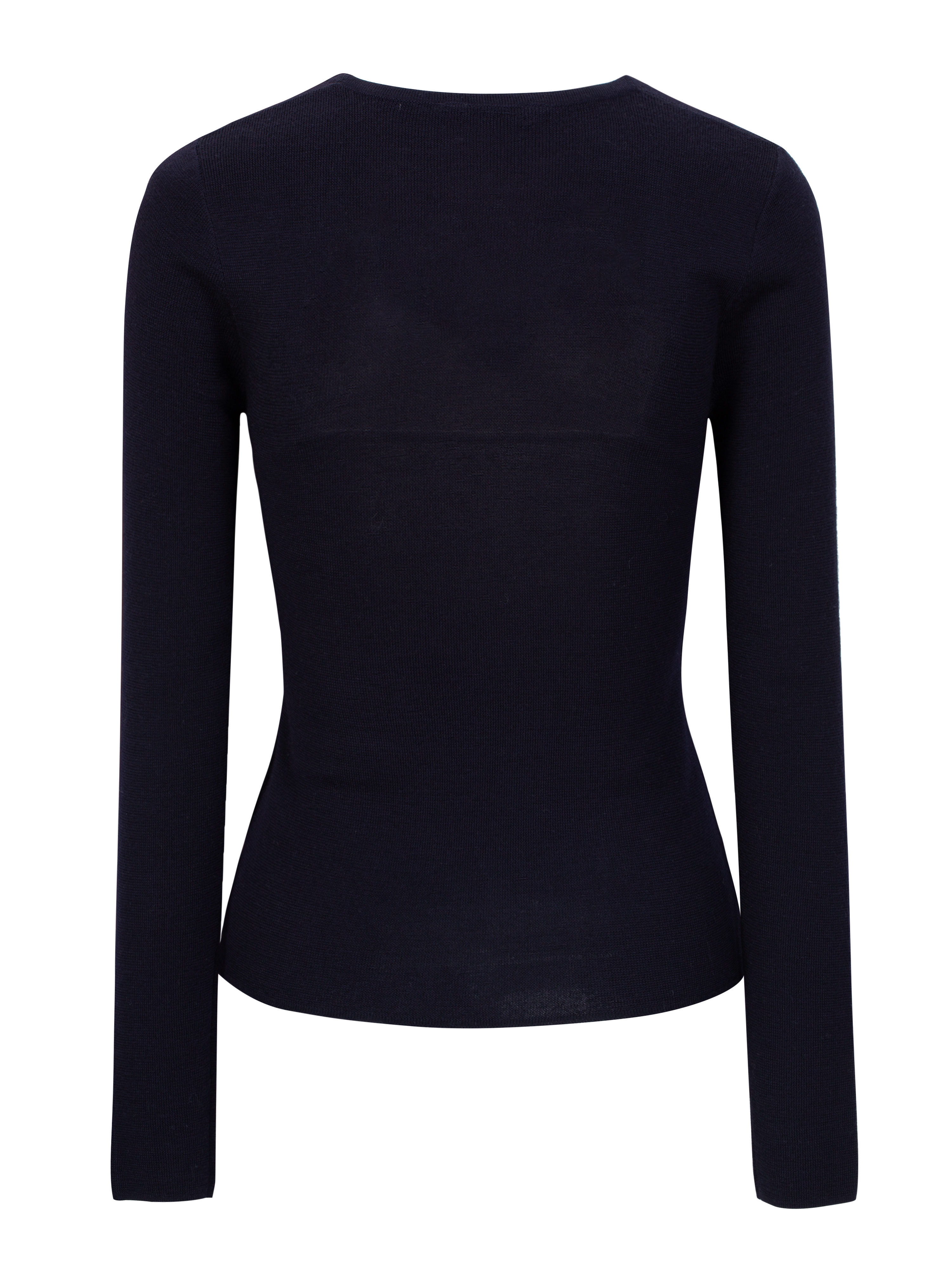 Lifjellet Knitted Roundneck Woman Dark Blue