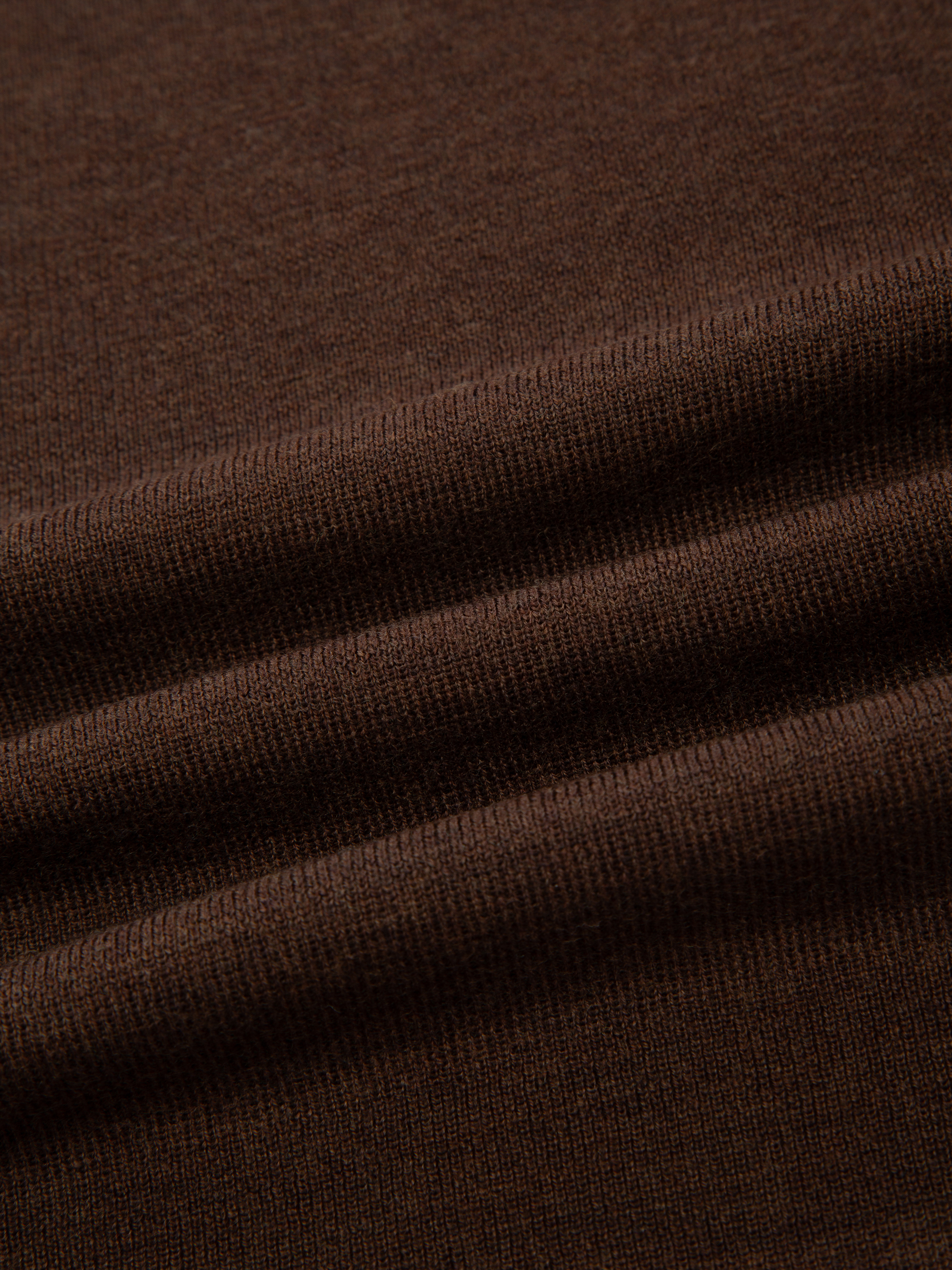 Lifjellet Knitted Top Woman Hot Fudge Melange