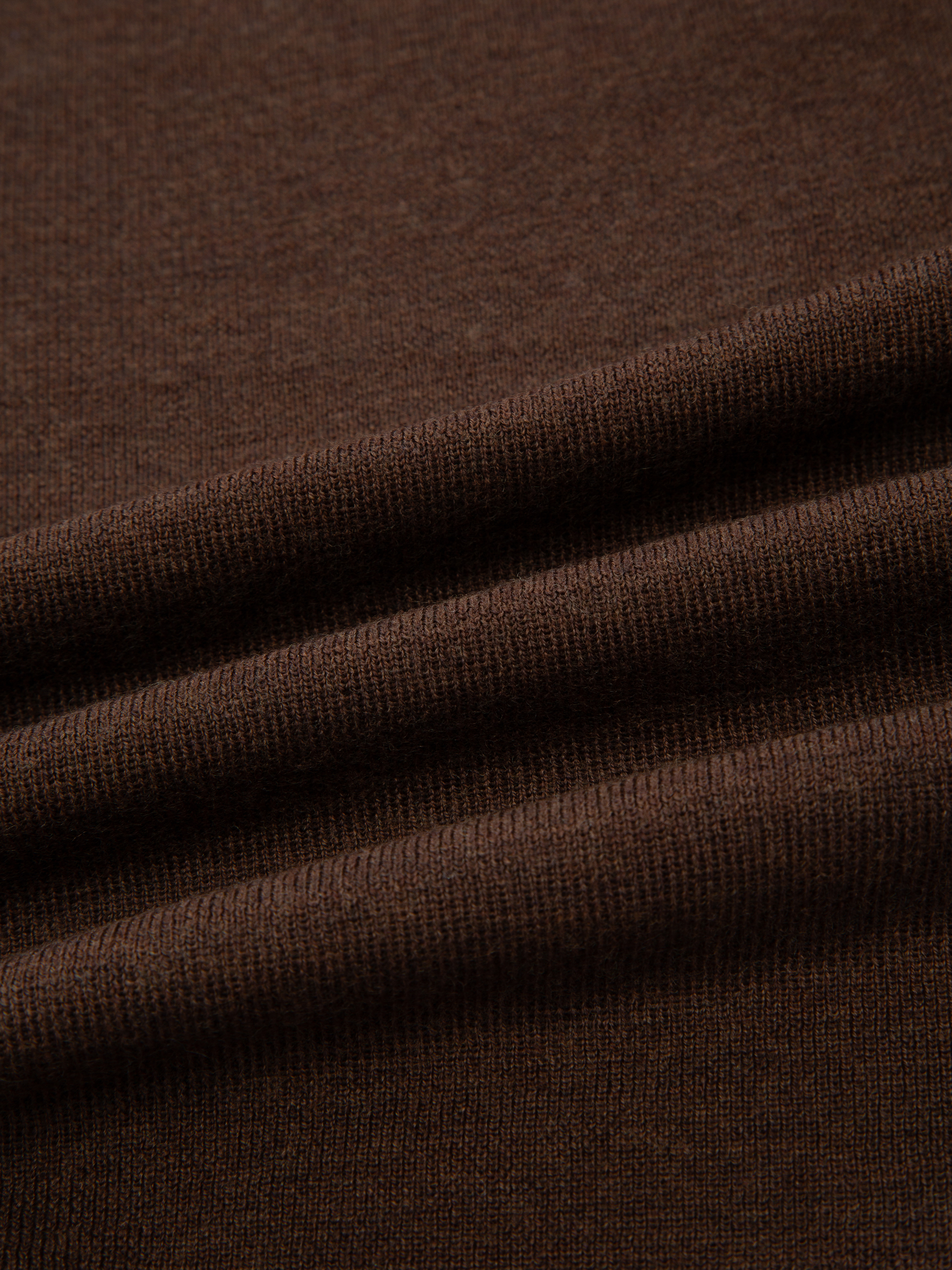 Lifjellet Knitted Top Woman Hot Fudge Melange