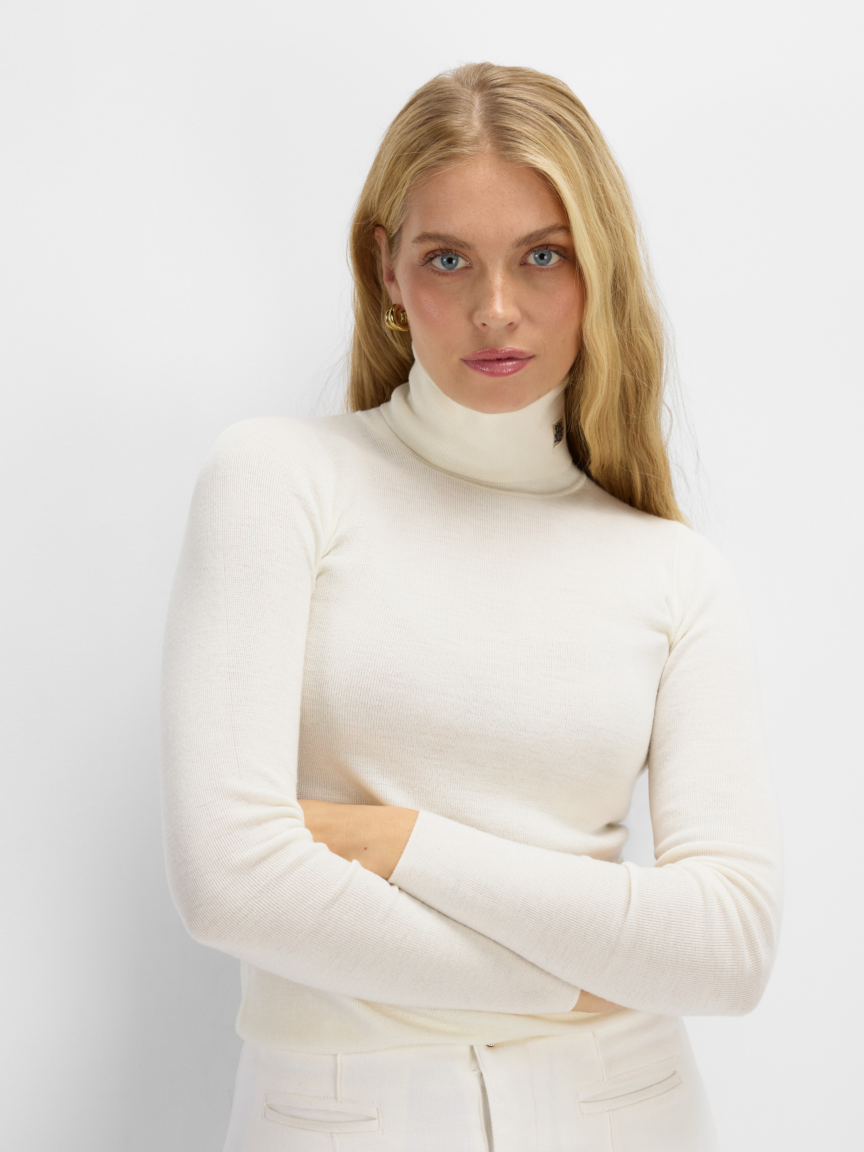 Lifjellet Knitted Top Woman Snow White