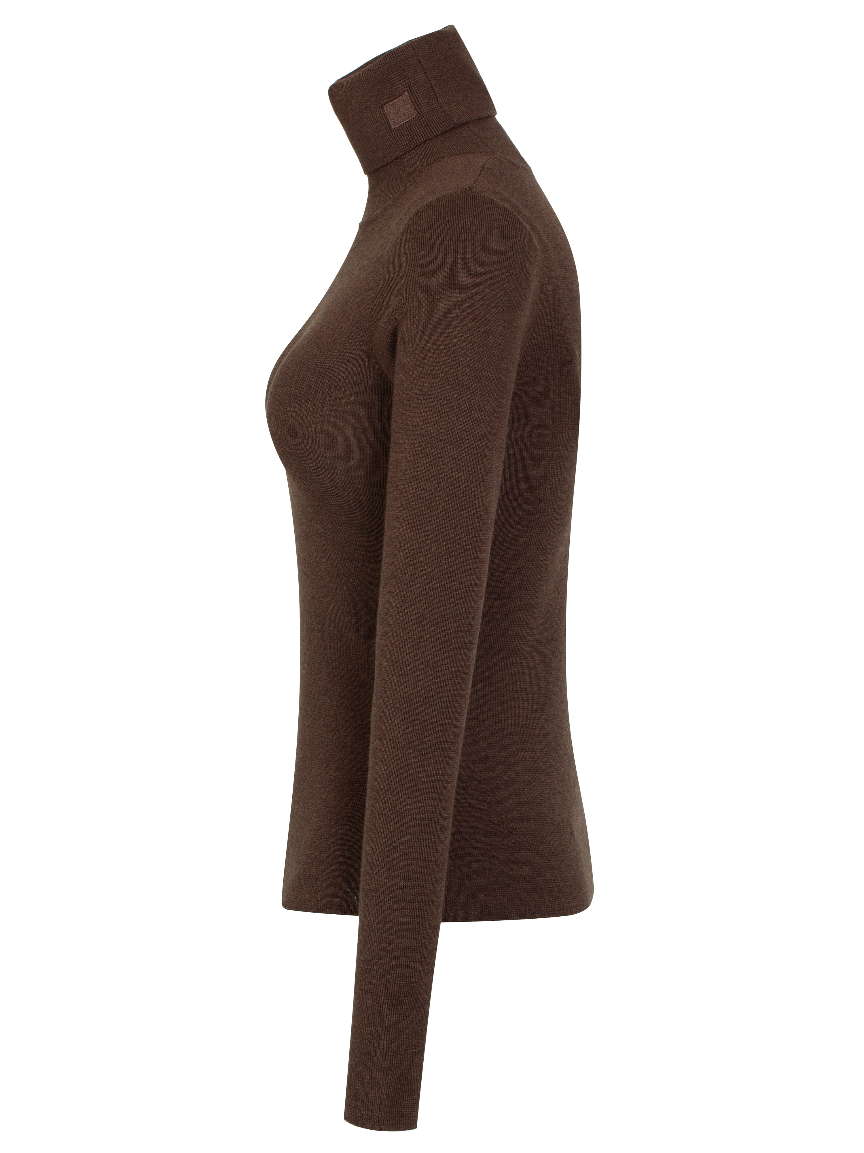Lifjellet Knitted Top Woman Hot Fudge Melange