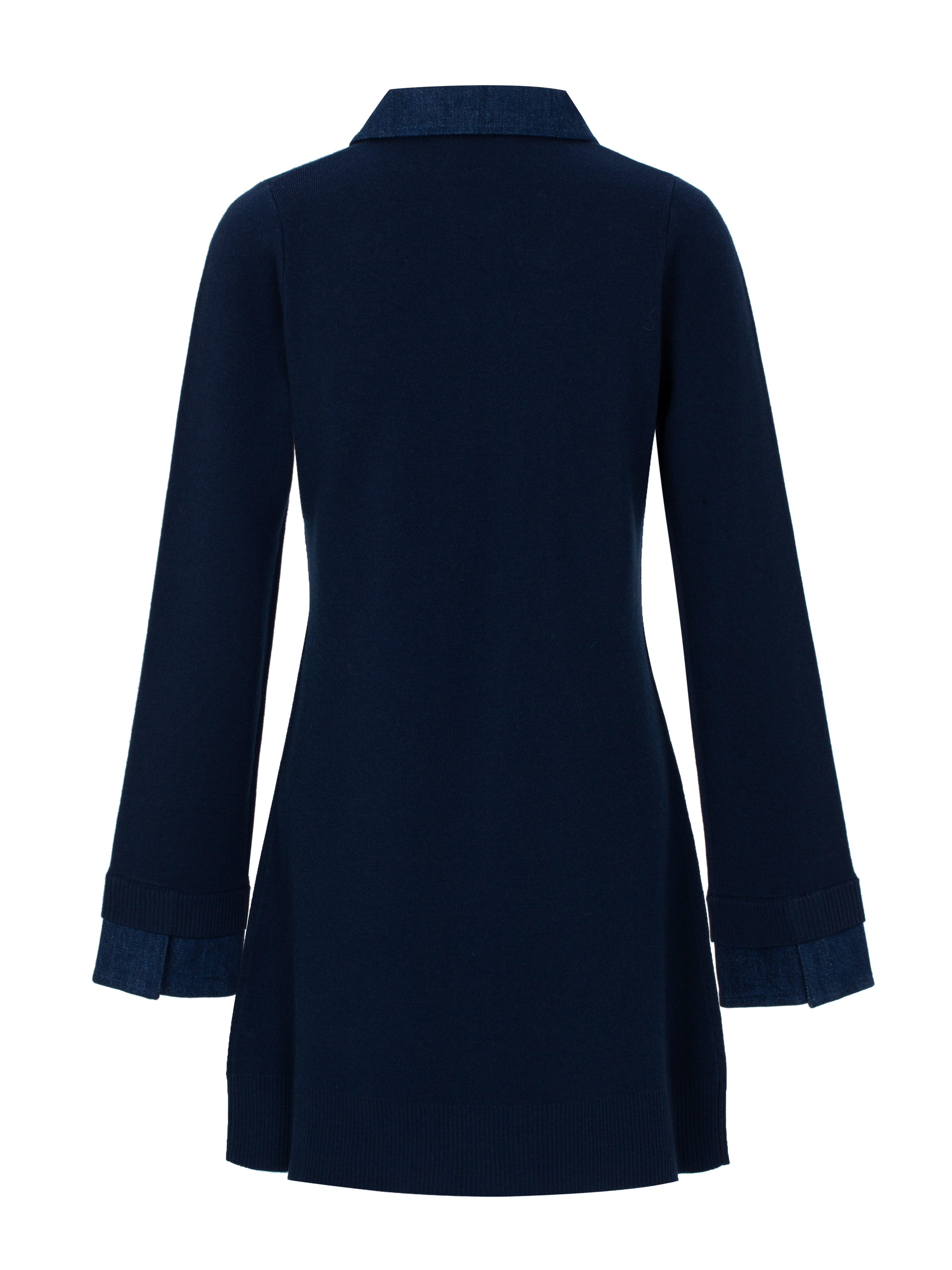 Ravntind Knitted Dress Woman Blue Ink