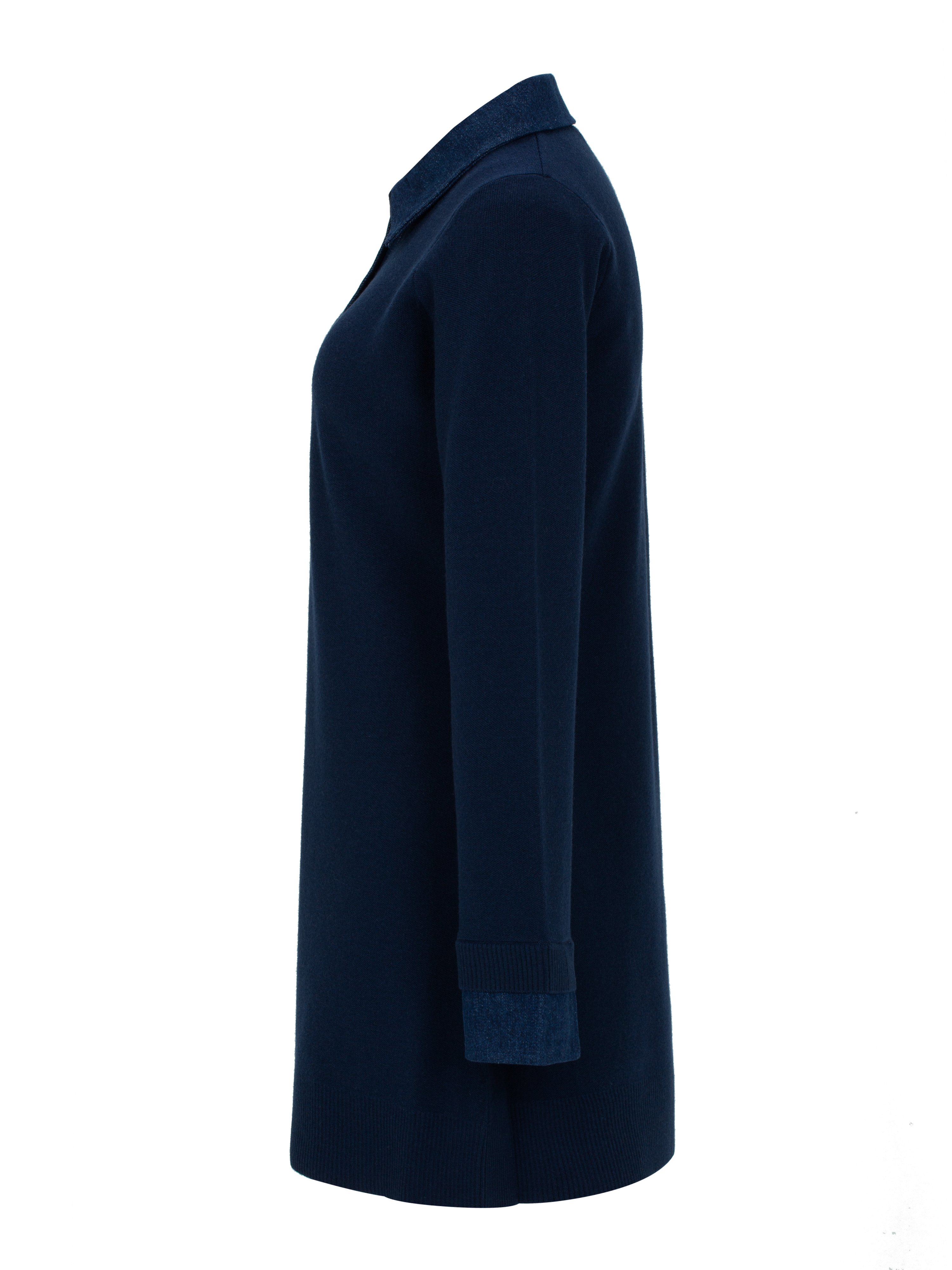 Ravntind Knitted Dress Woman Blue Ink