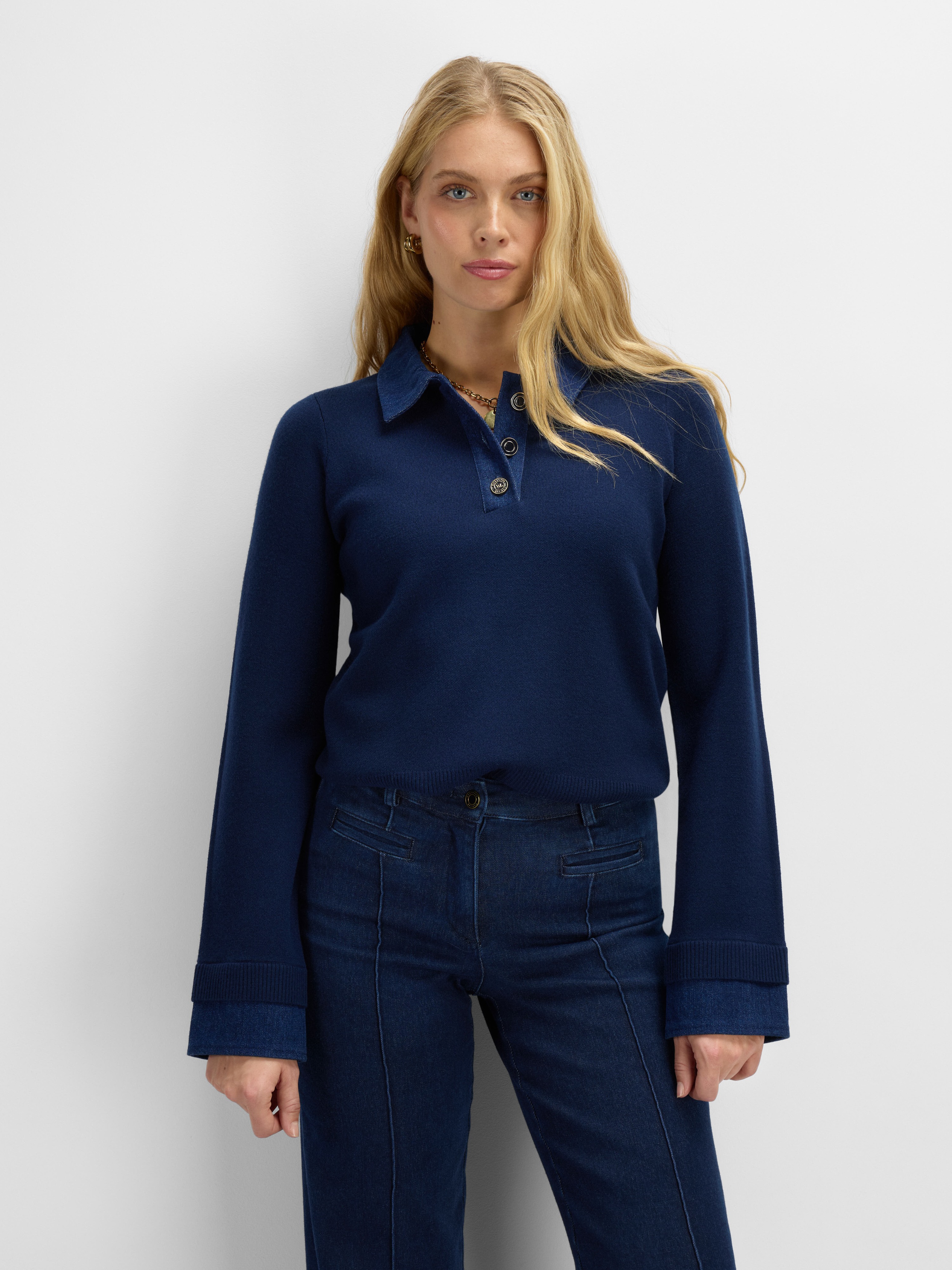Ravntind Knitted Sweater Woman Blue Ink