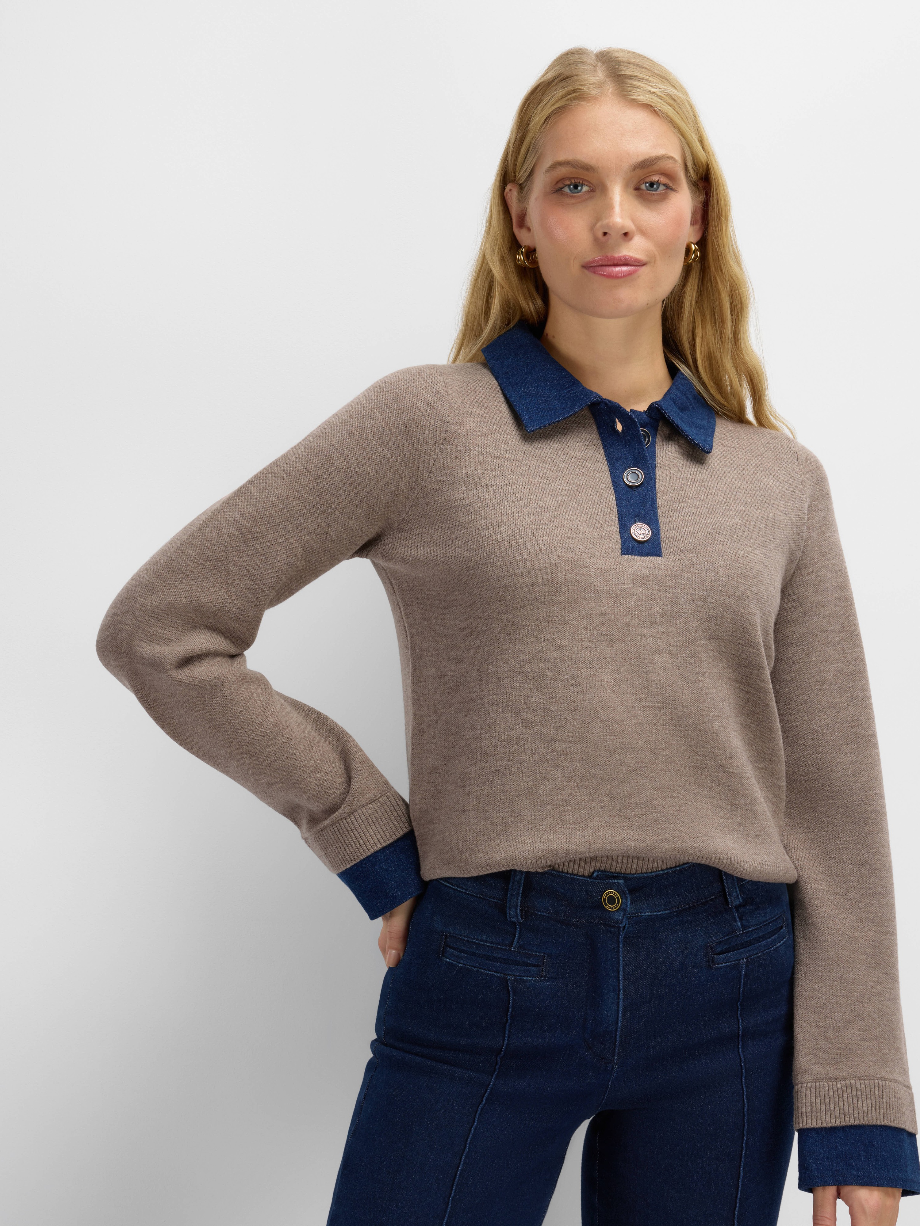 Ravntind Knitted Sweater Woman Walnut