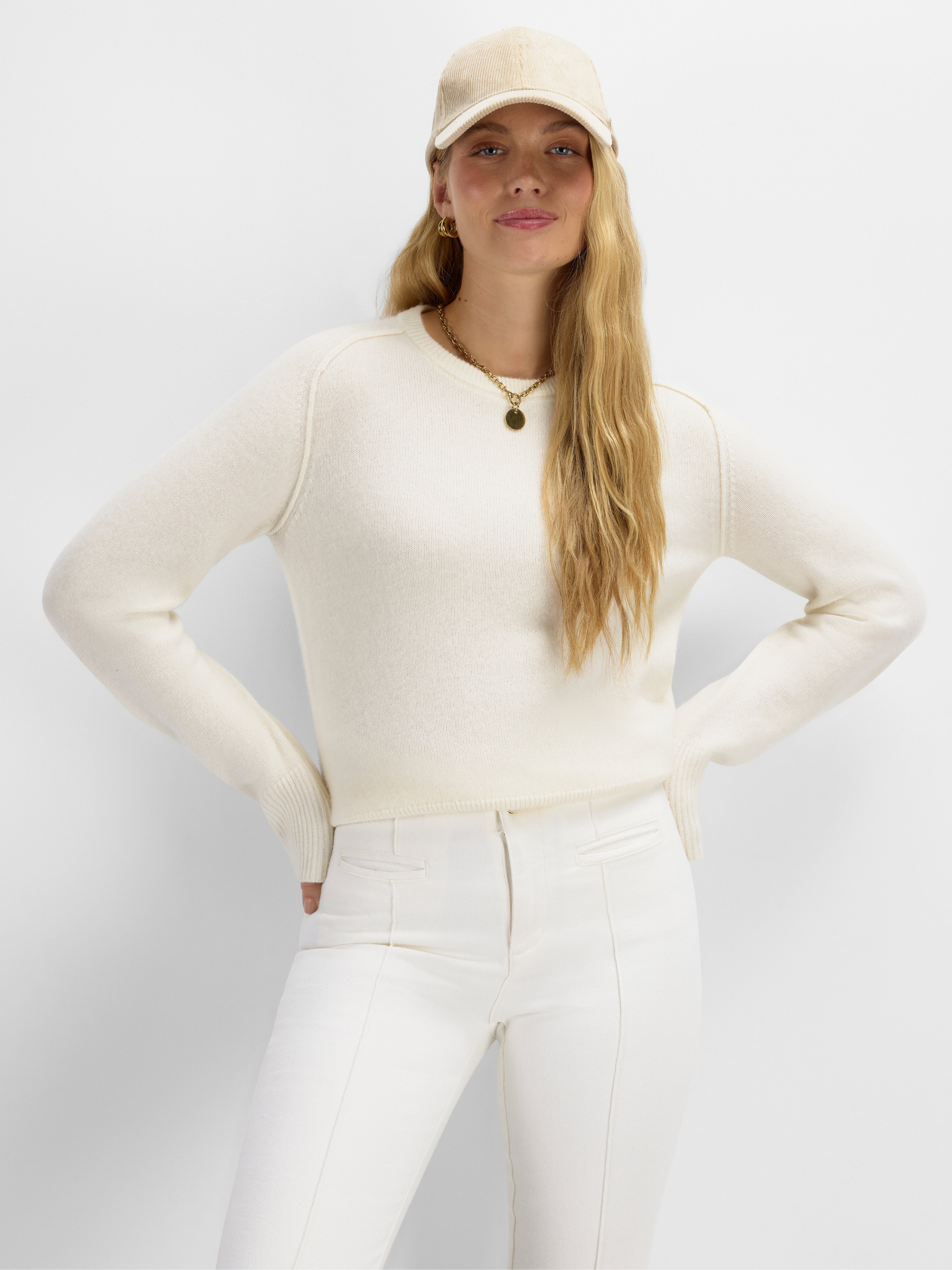 Rundhøe Cashmere Sweater Woman Cream