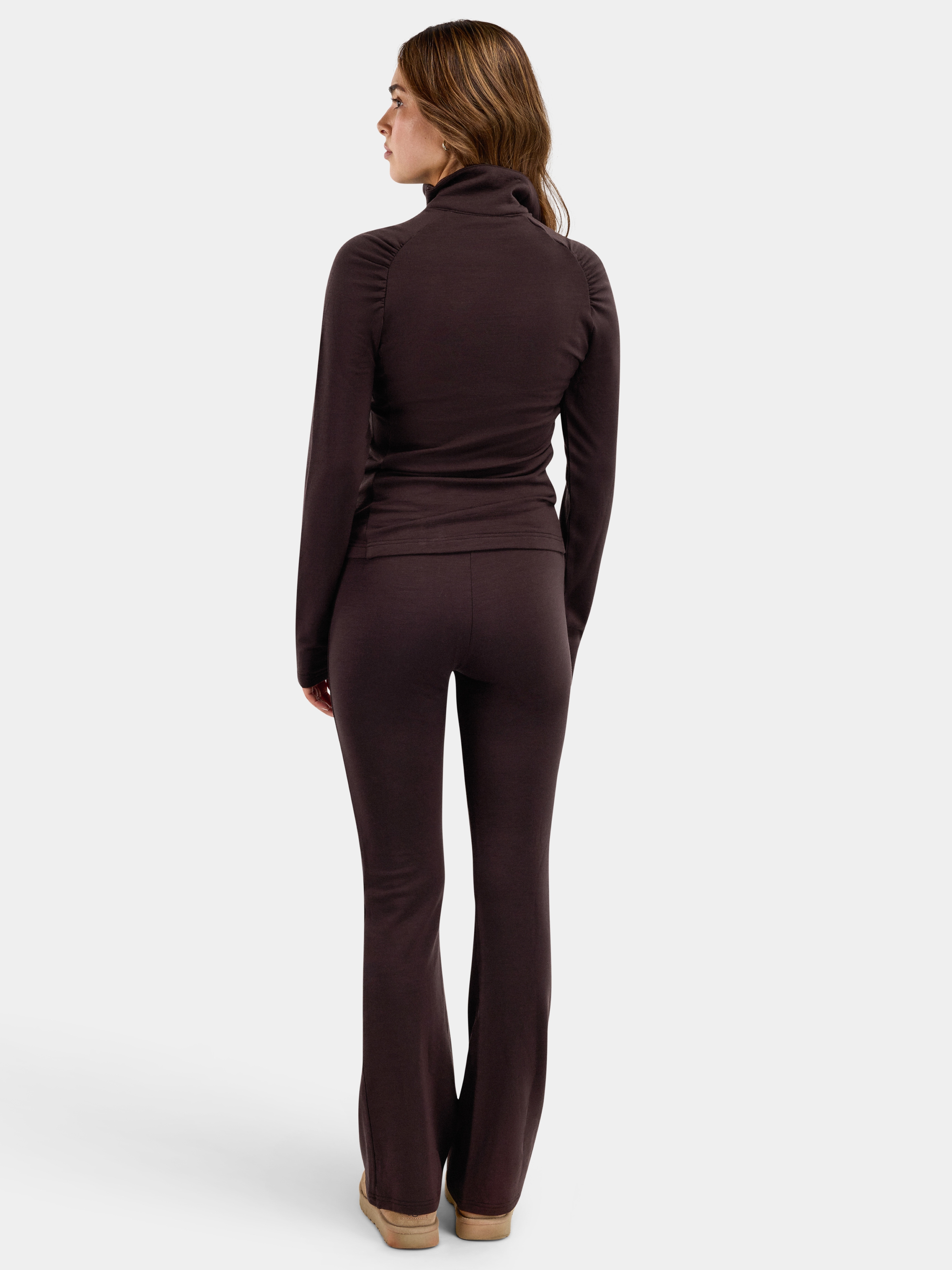 Slogen Wool Pant Dark Brown