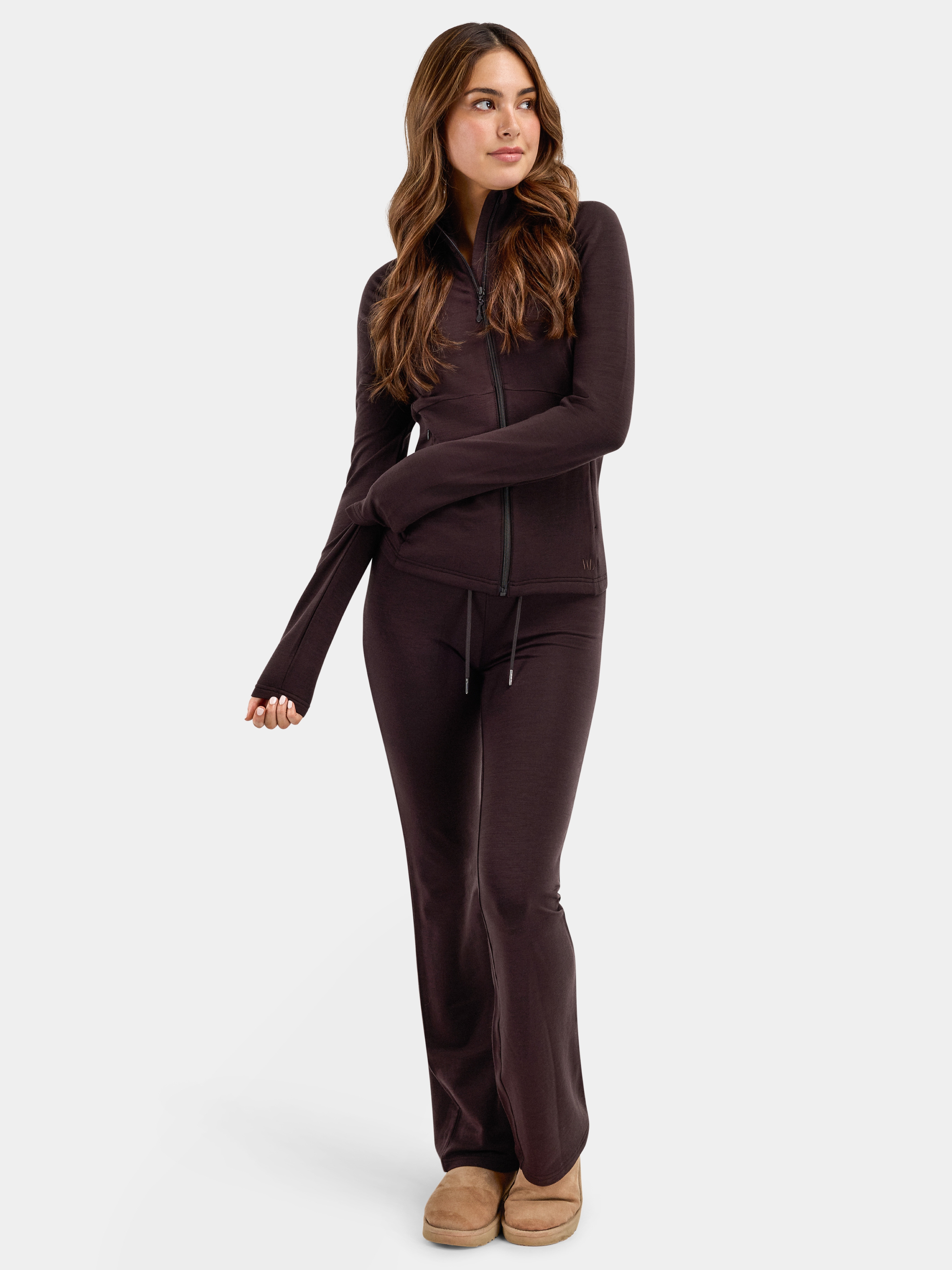 Slogen Wool Pant Dark Brown
