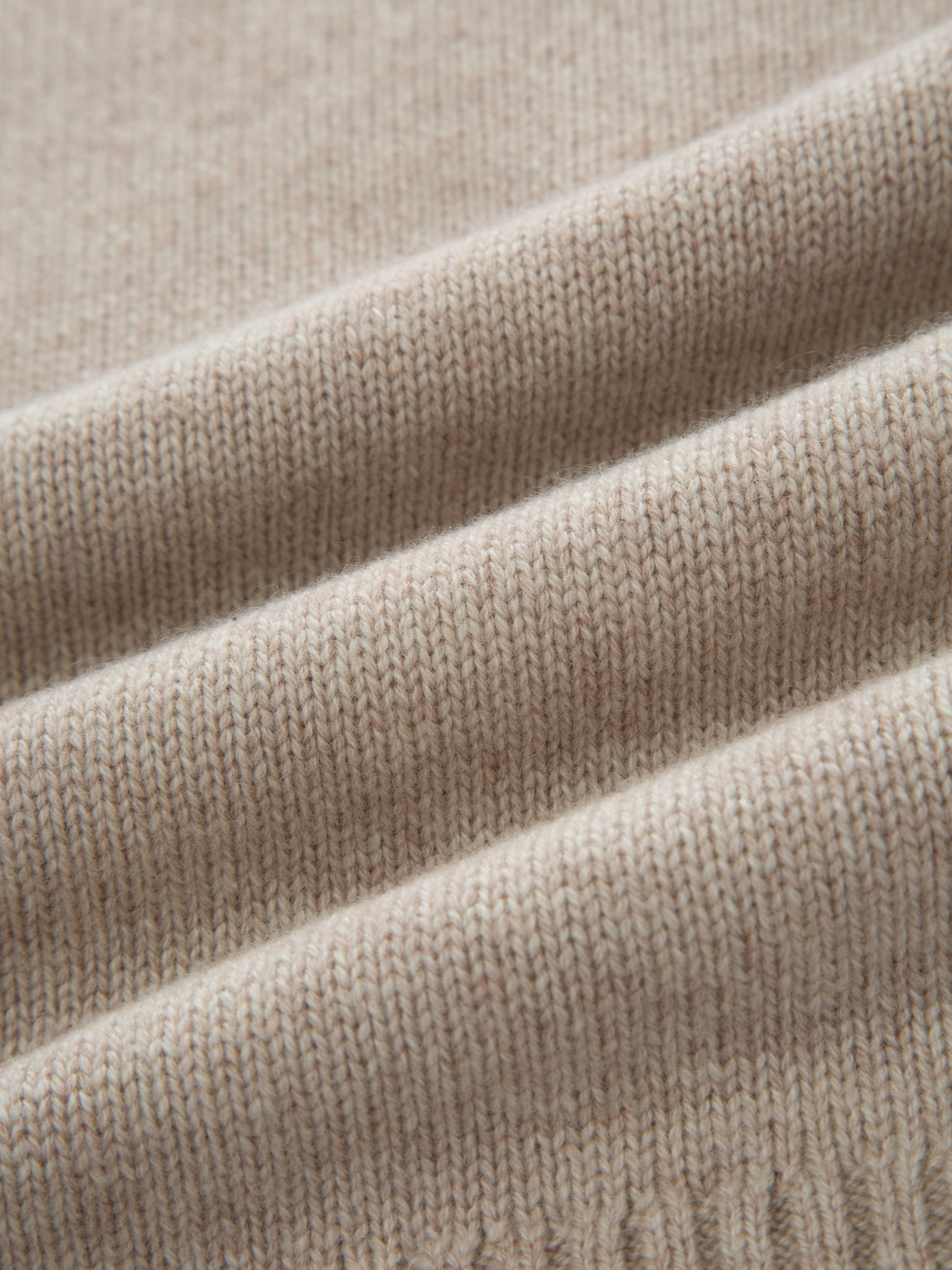 Sørtoppen Cashmere Half-zip Sweater Latte
