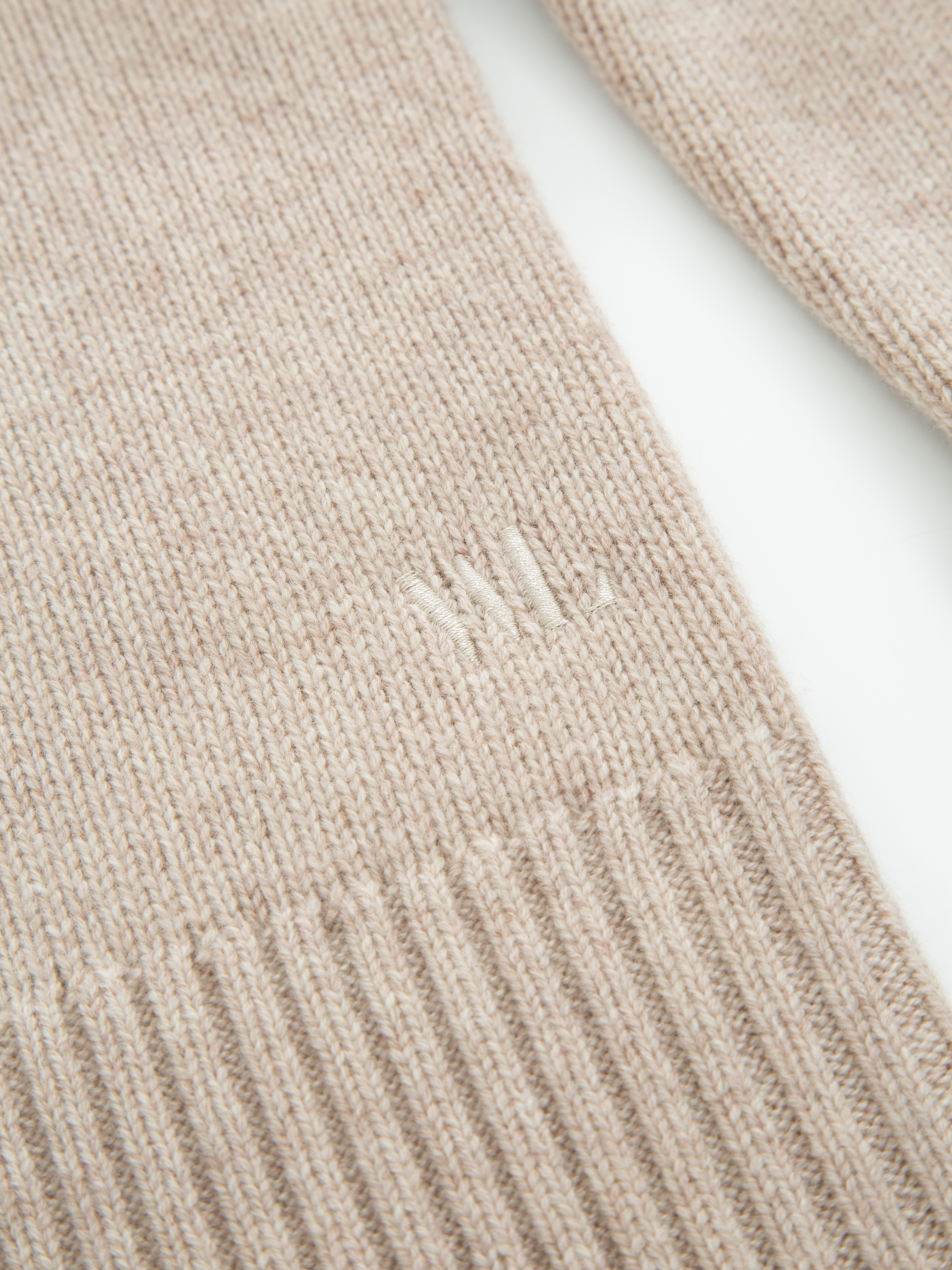 Sørtoppen Cashmere Half-zip Sweater Latte