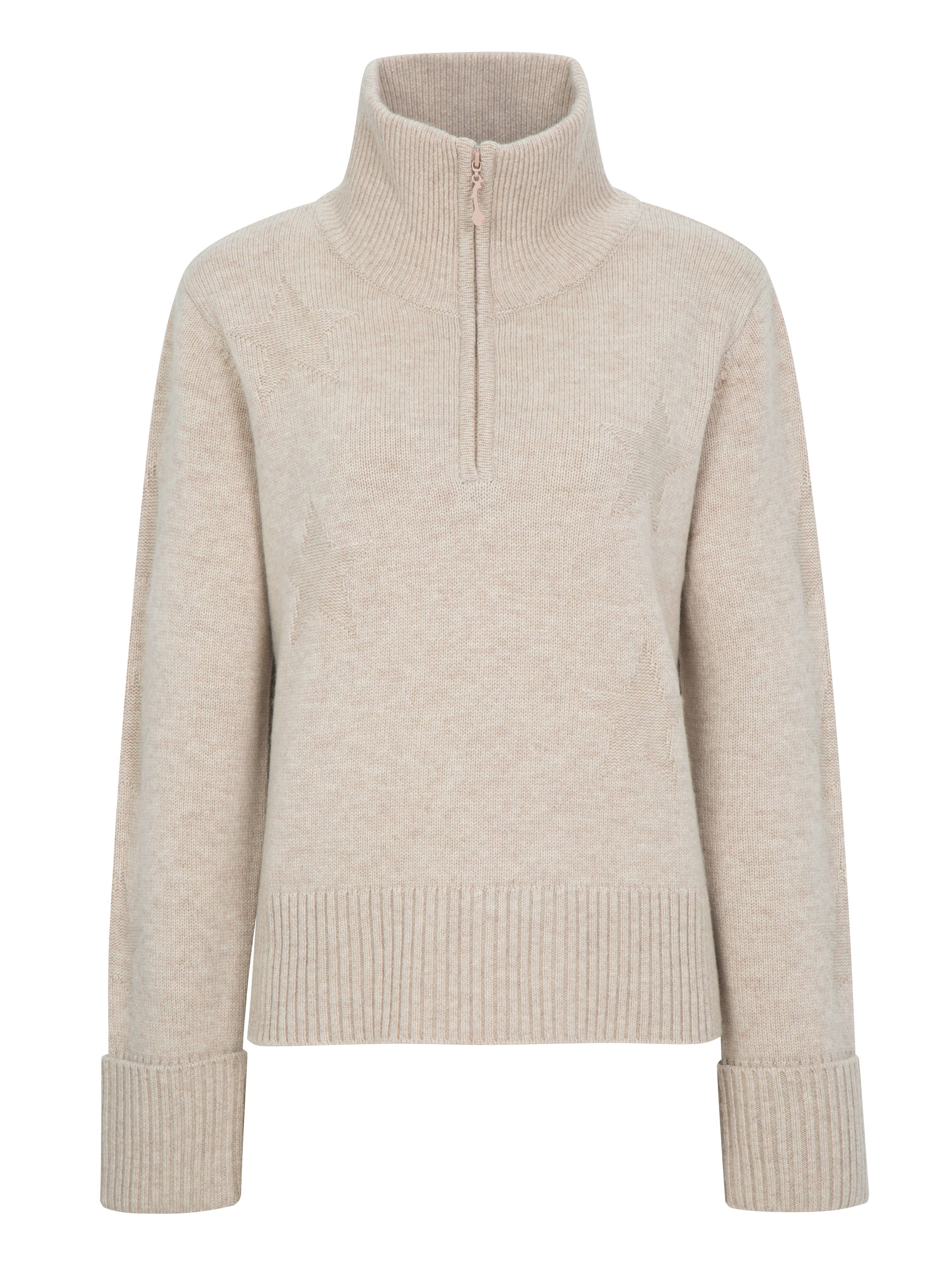 Sørtoppen Cashmere Half-zip Sweater Latte