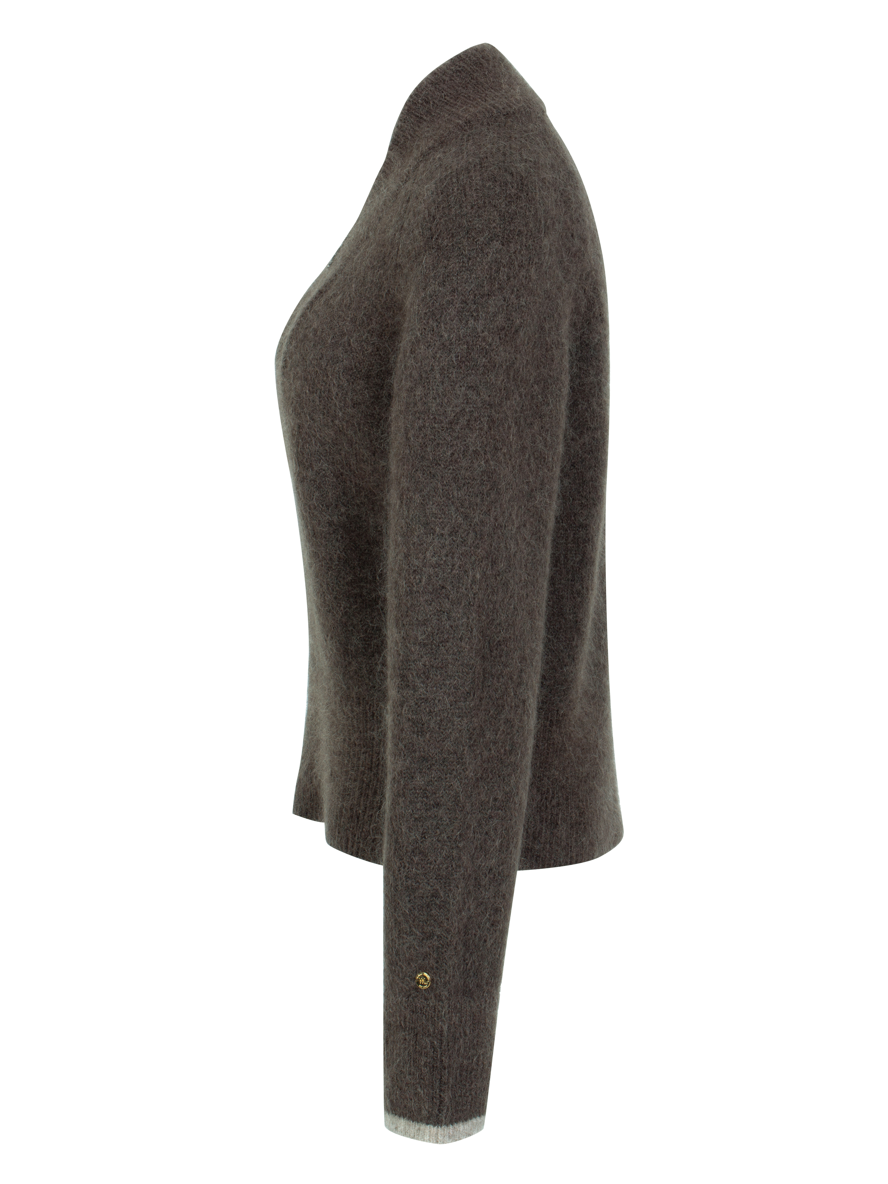 Torghatten Knitted Sweater Woman Dark Brown
