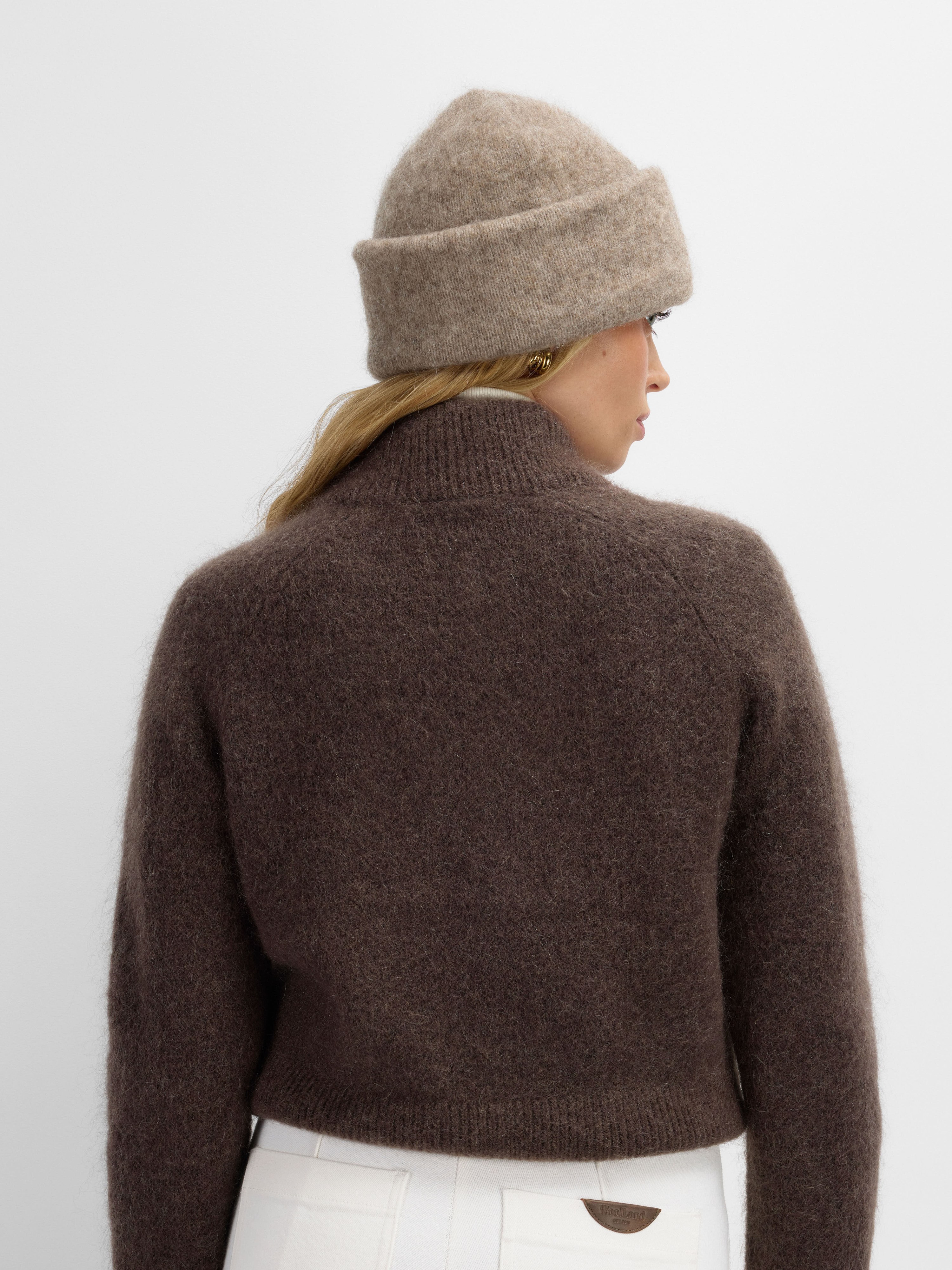 Torghatten Knitted Sweater Woman Dark Brown