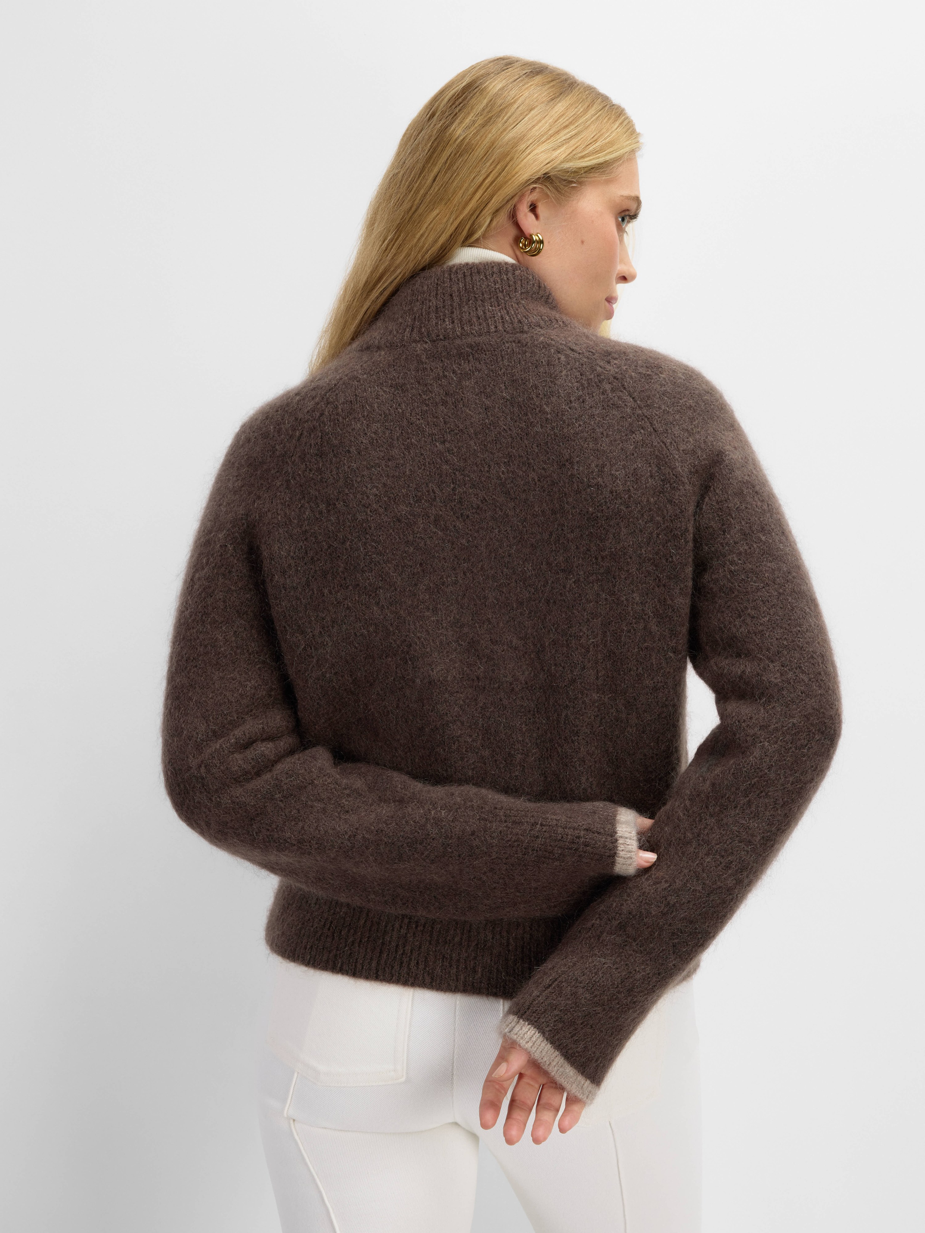 Torghatten Knitted Sweater Woman Dark Brown
