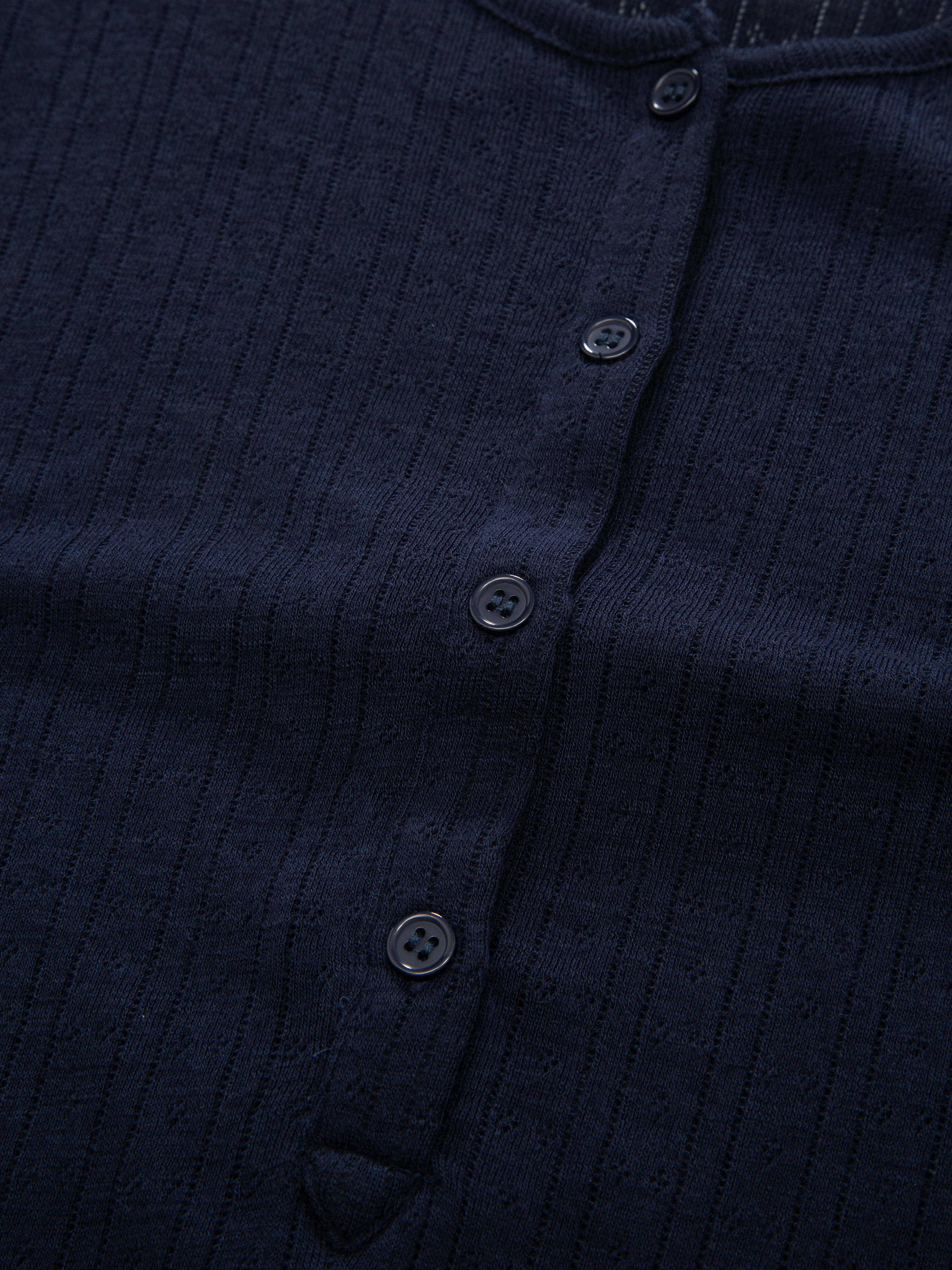 Visbretinden Pointelle Top Woman Blue