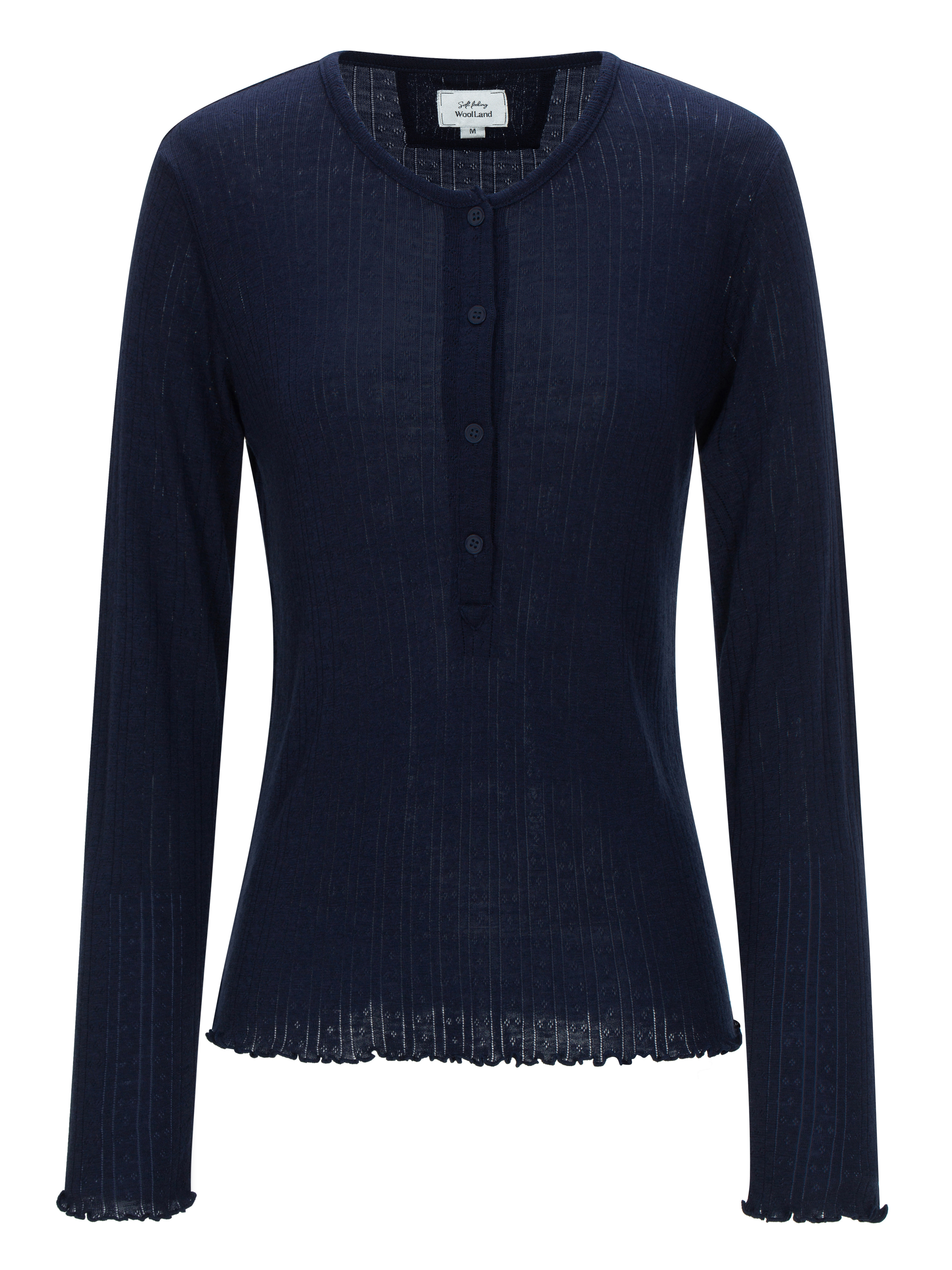 Visbretinden Pointelle Top Woman Blue
