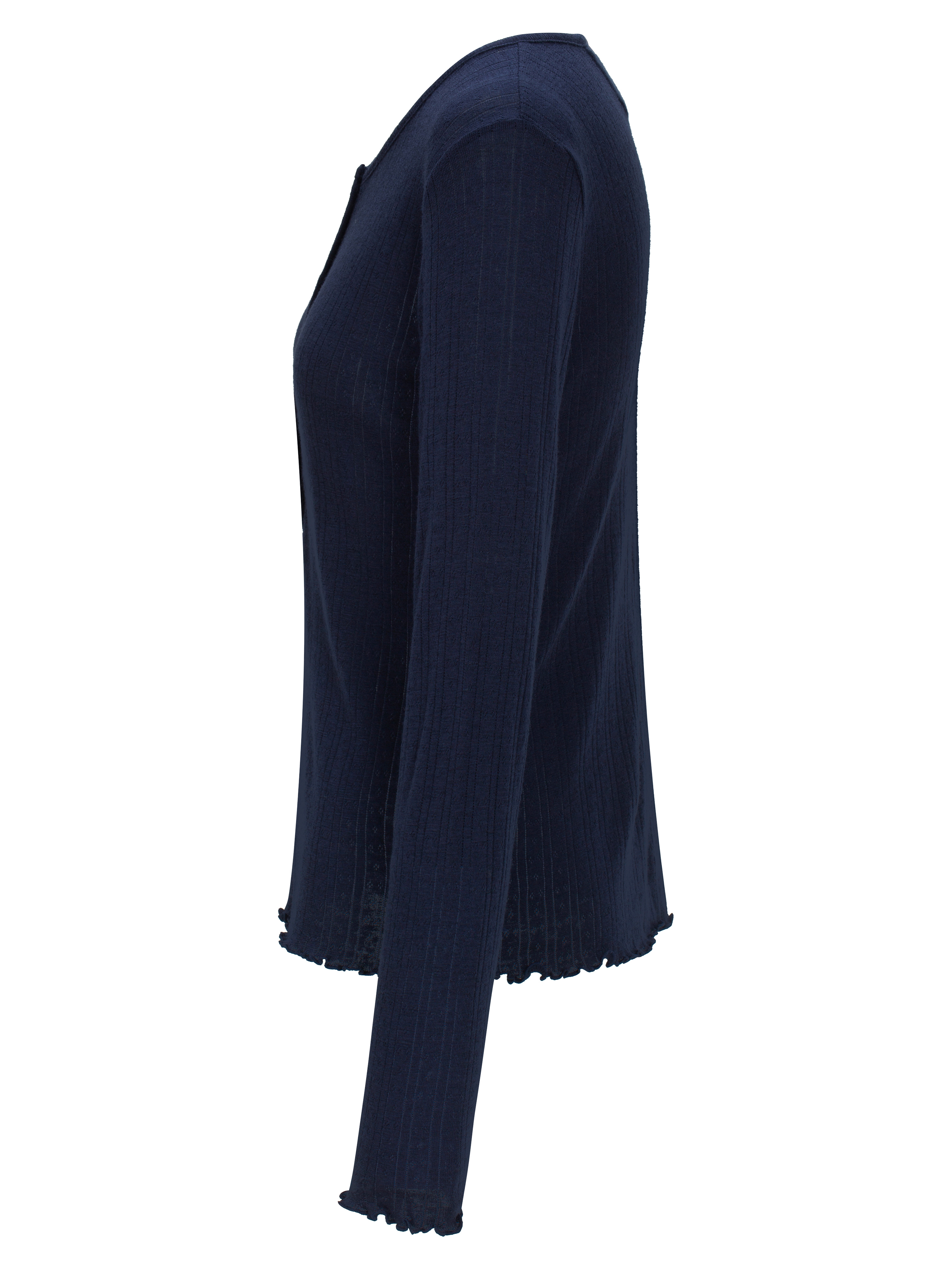 Visbretinden Pointelle Top Woman Blue