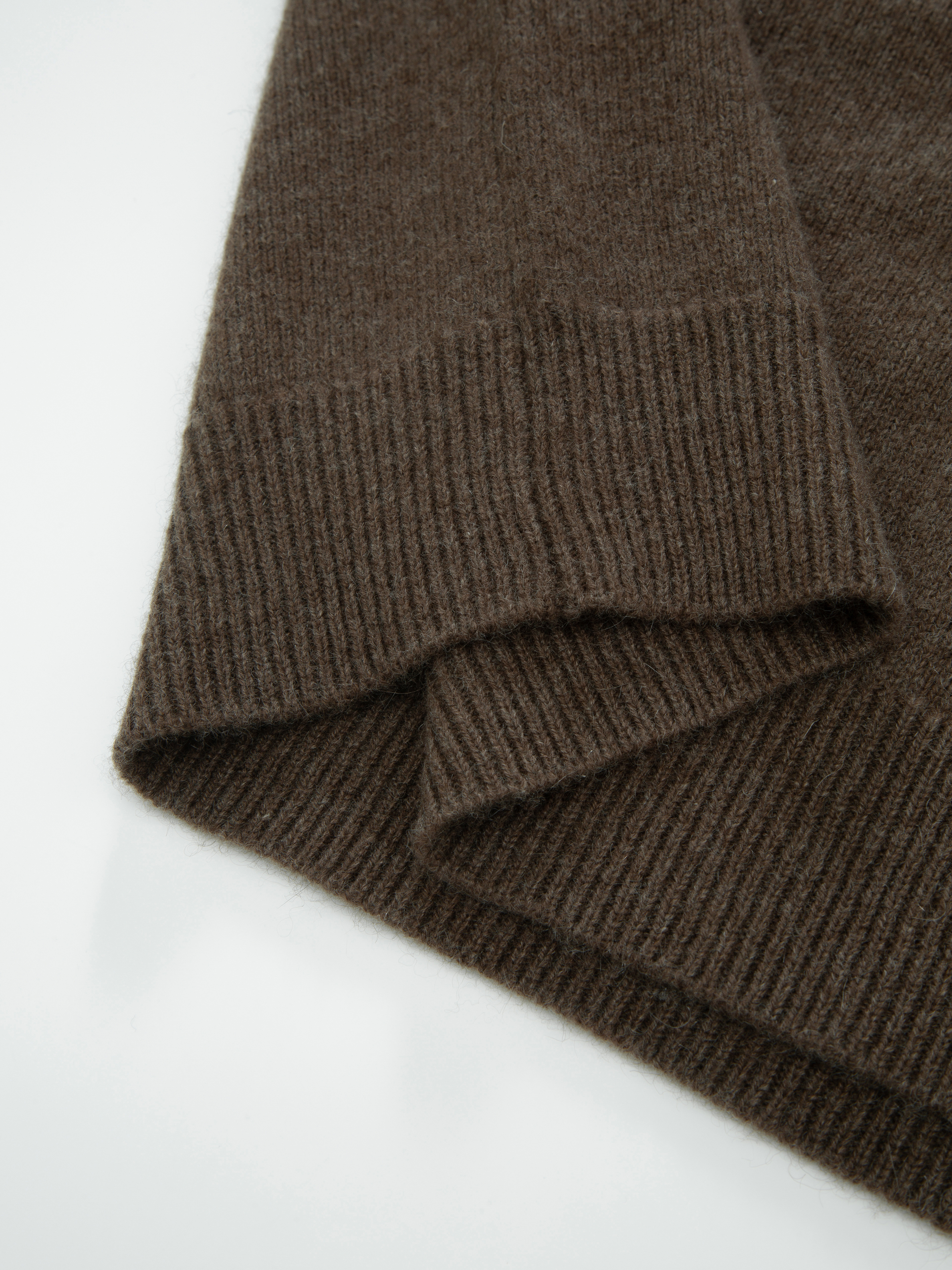 Grønli Cashmere Sweater  Dark Brown Melange