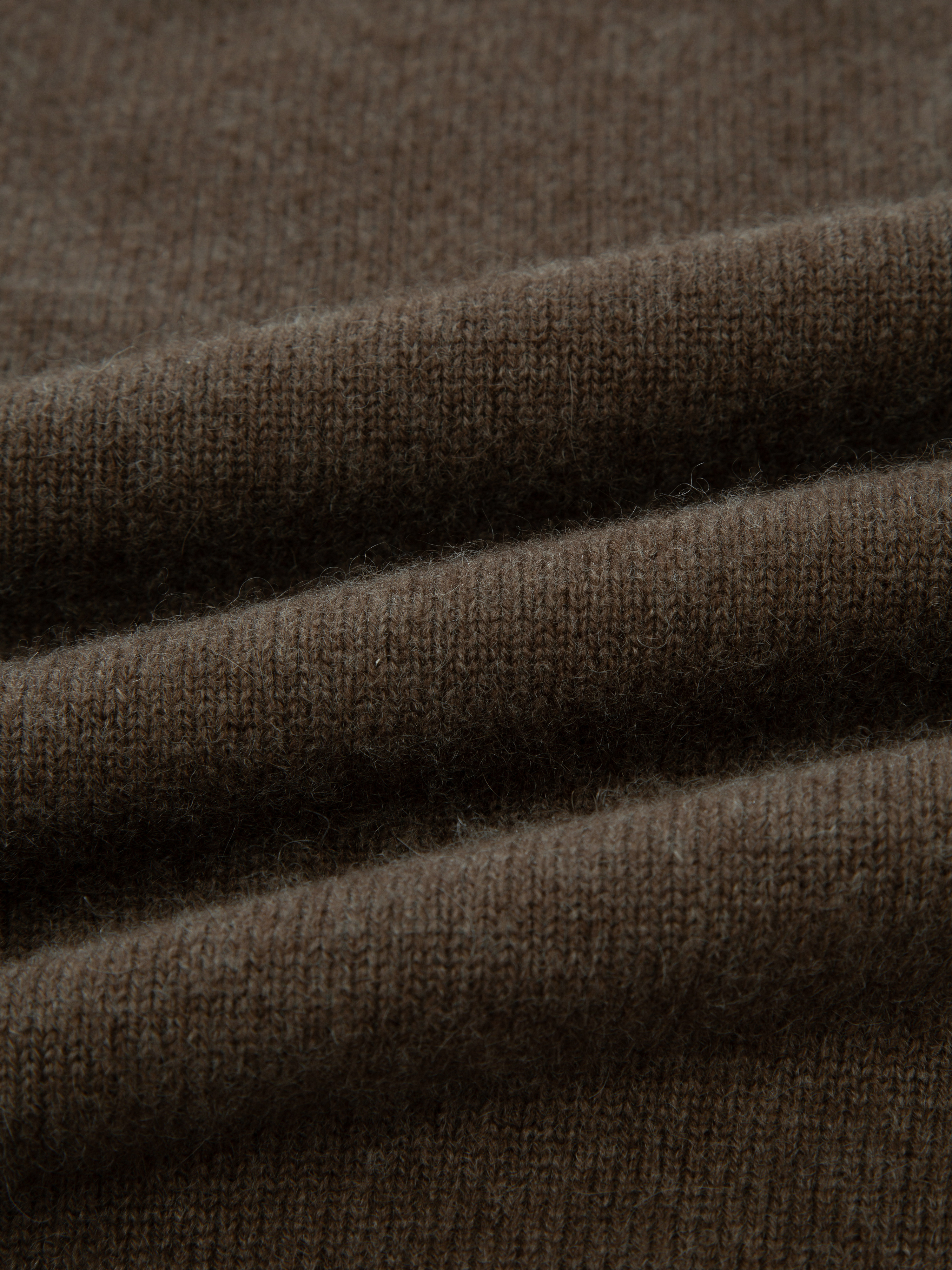 Grønli Cashmere Sweater  Dark Brown Melange