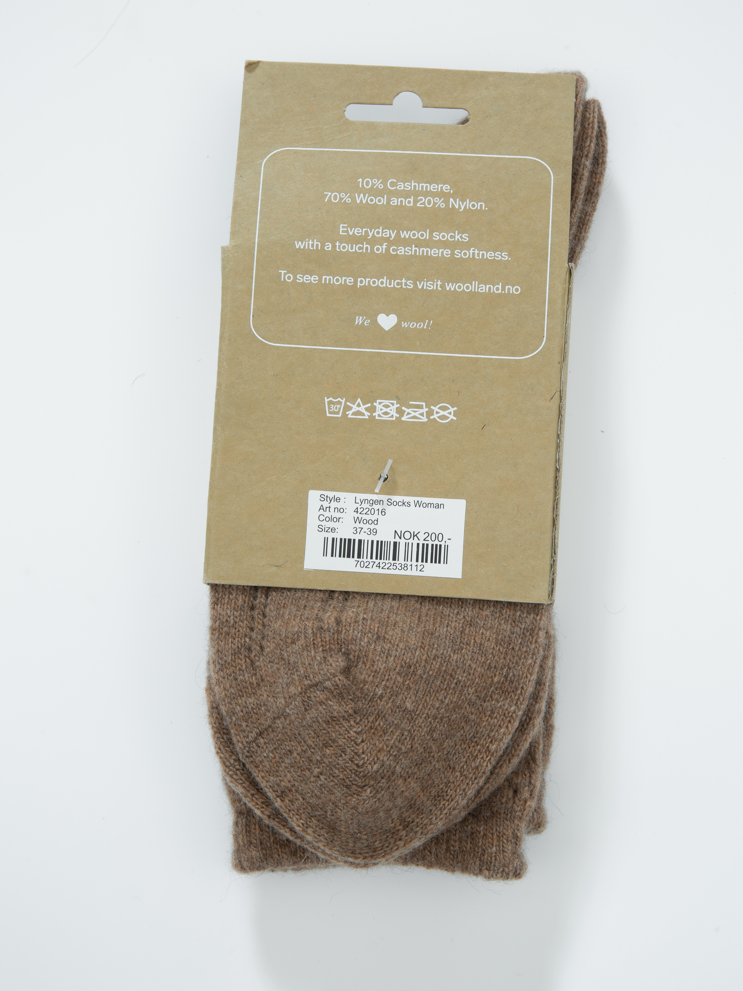 Lyngen Cashmere Socks Beige