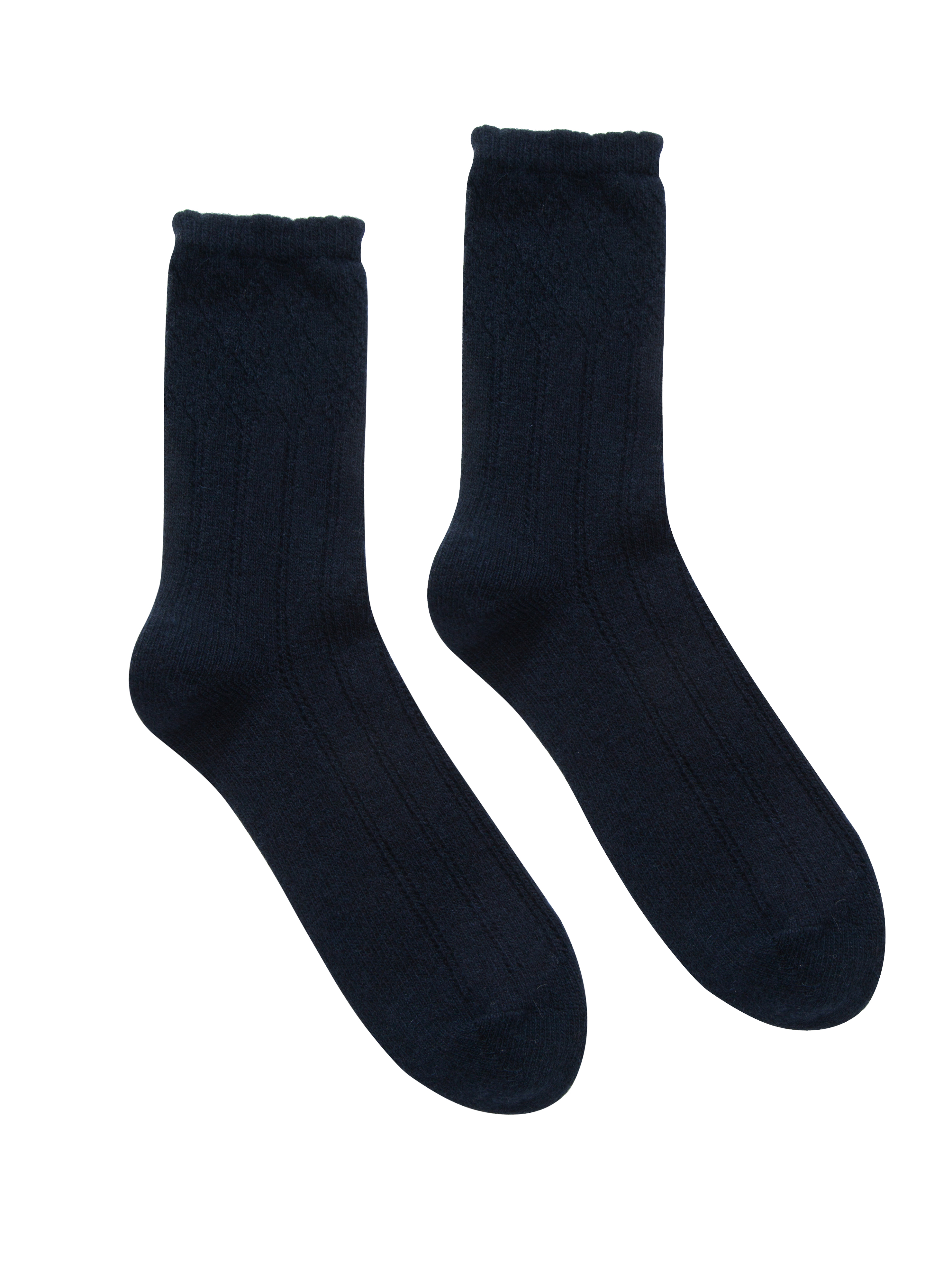 Lyngen Cashmere Socks Dark Blue