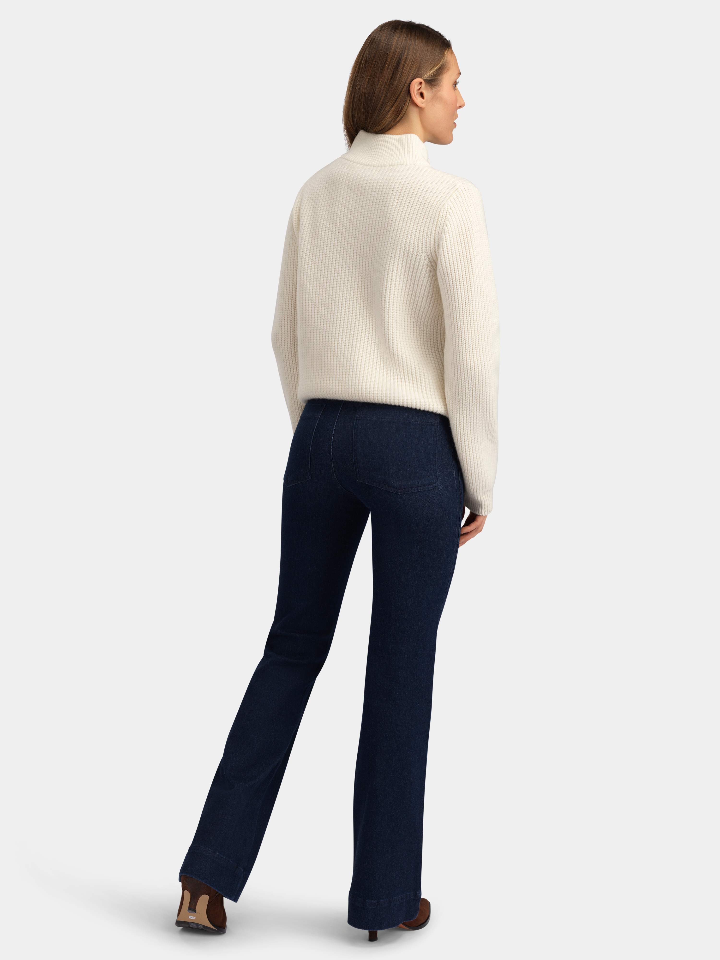 Fløya Wool Jeans - Long  Dark Blue