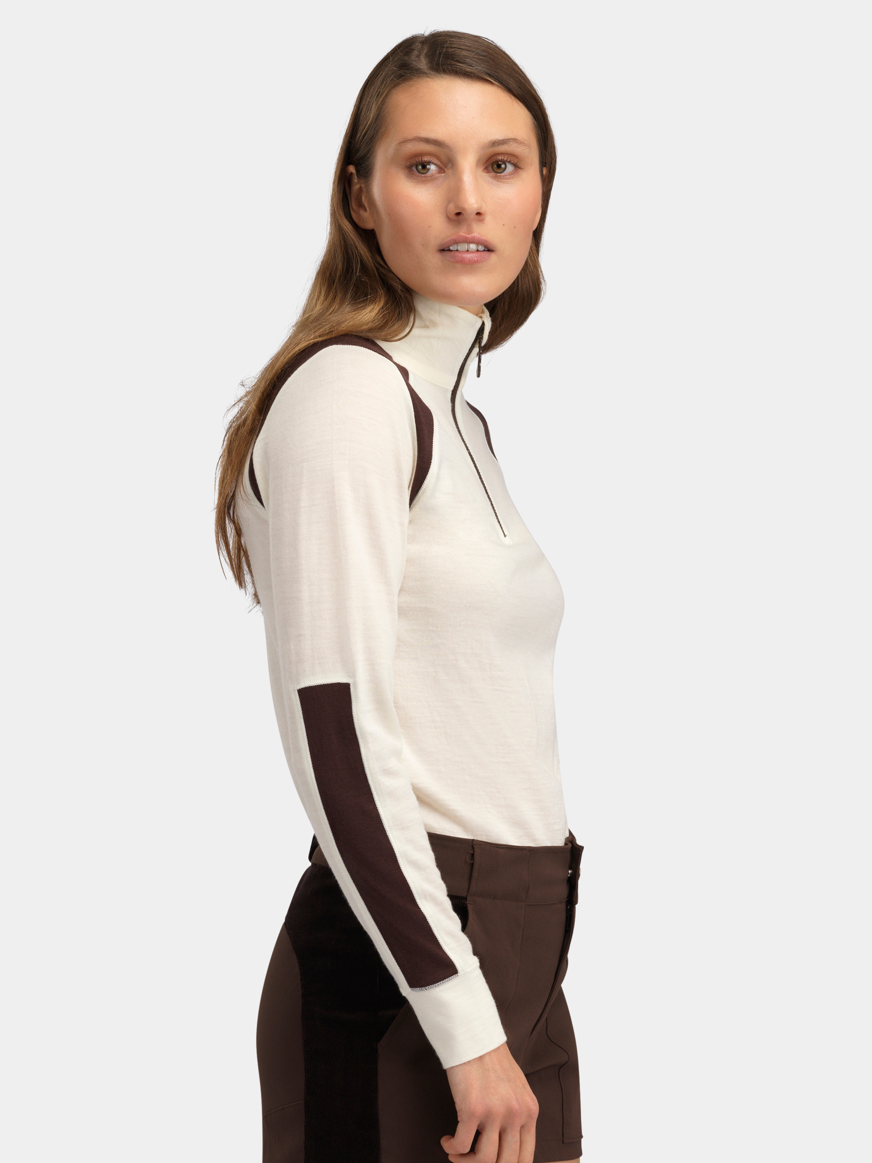 Hilleknuten Long Sleeve Sweater Hot Fudge