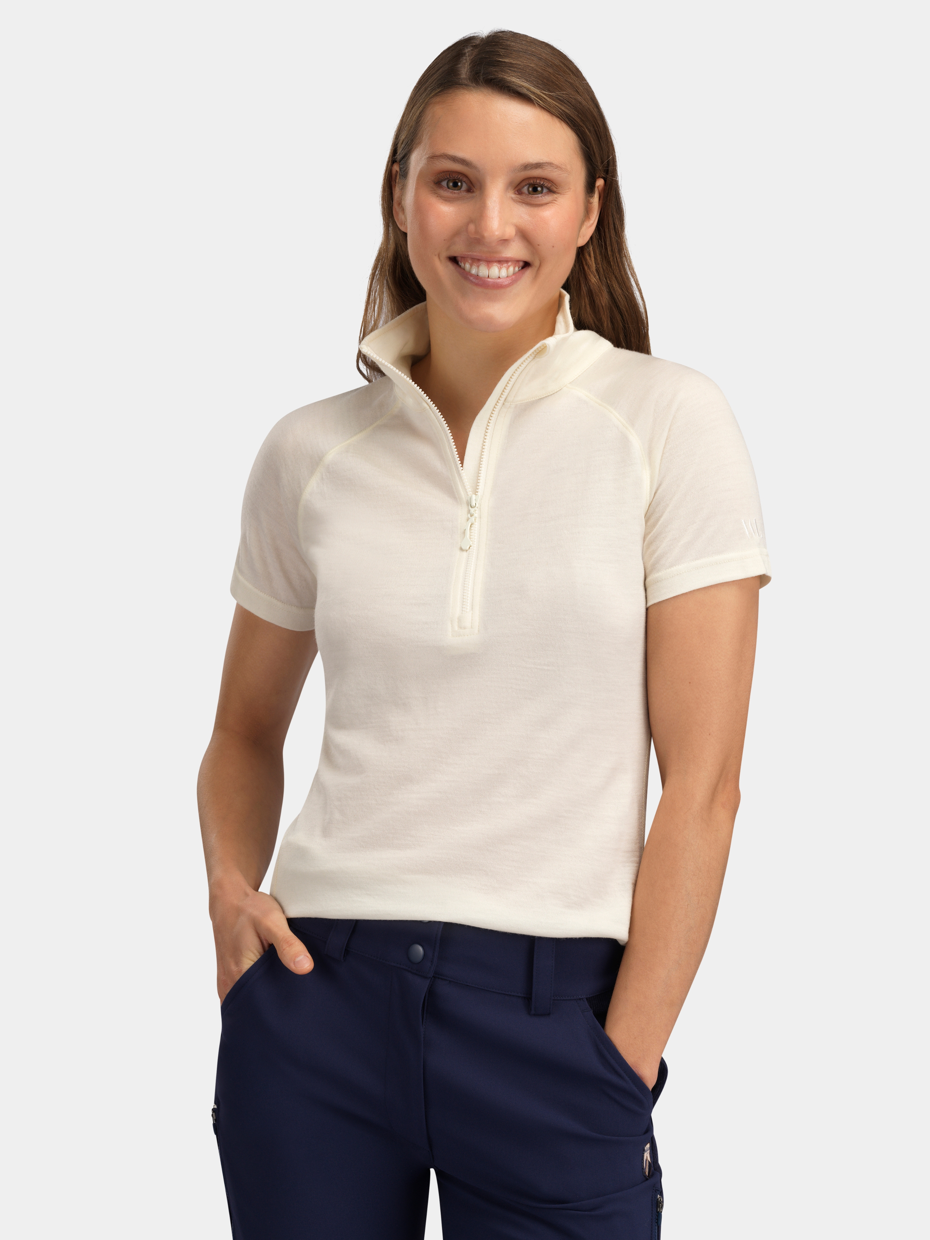 Hilleknuten Short Sleeve Top Snow White