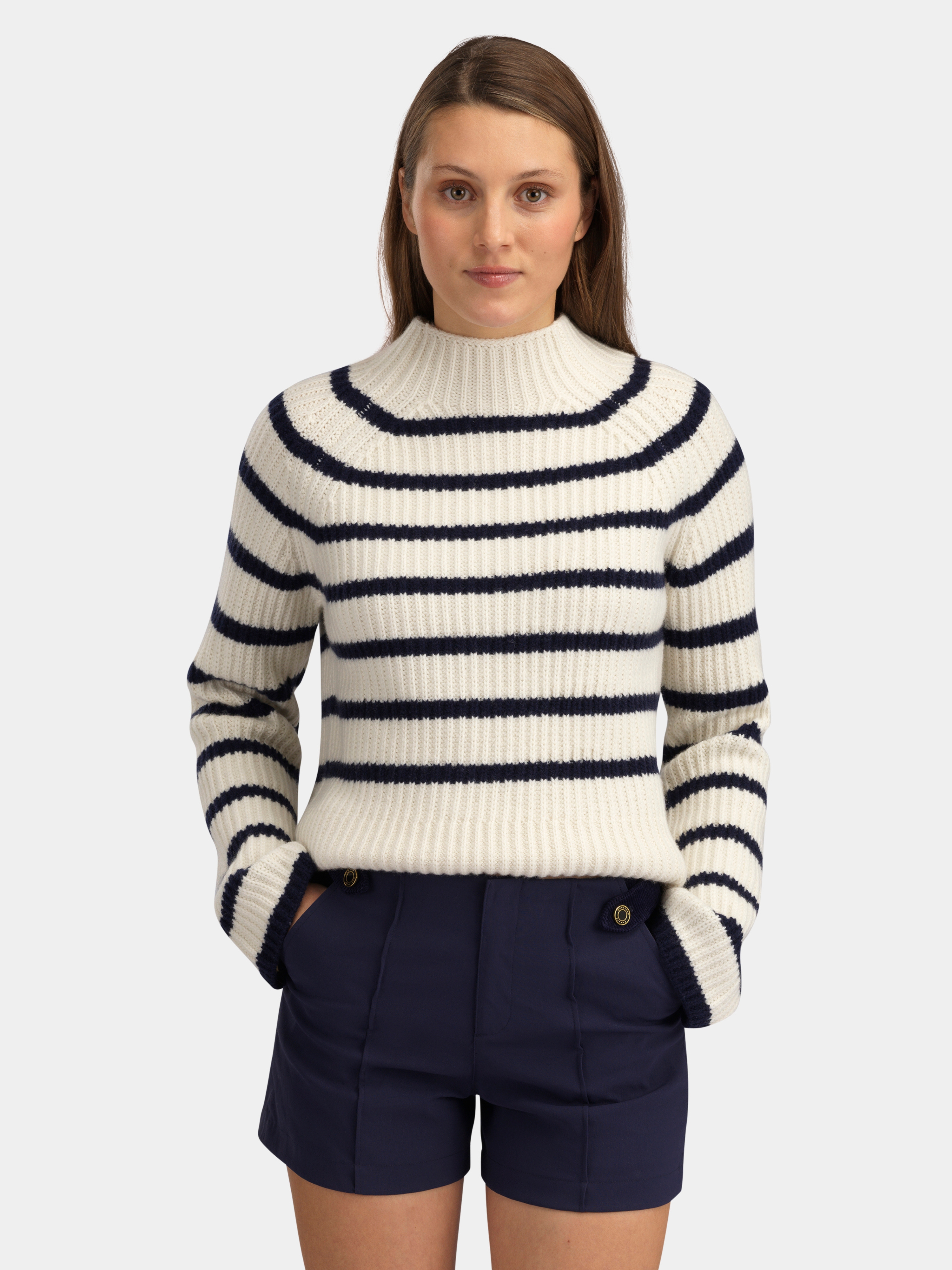 Kråkerøy Knitted Sweater Woman Dark Blue