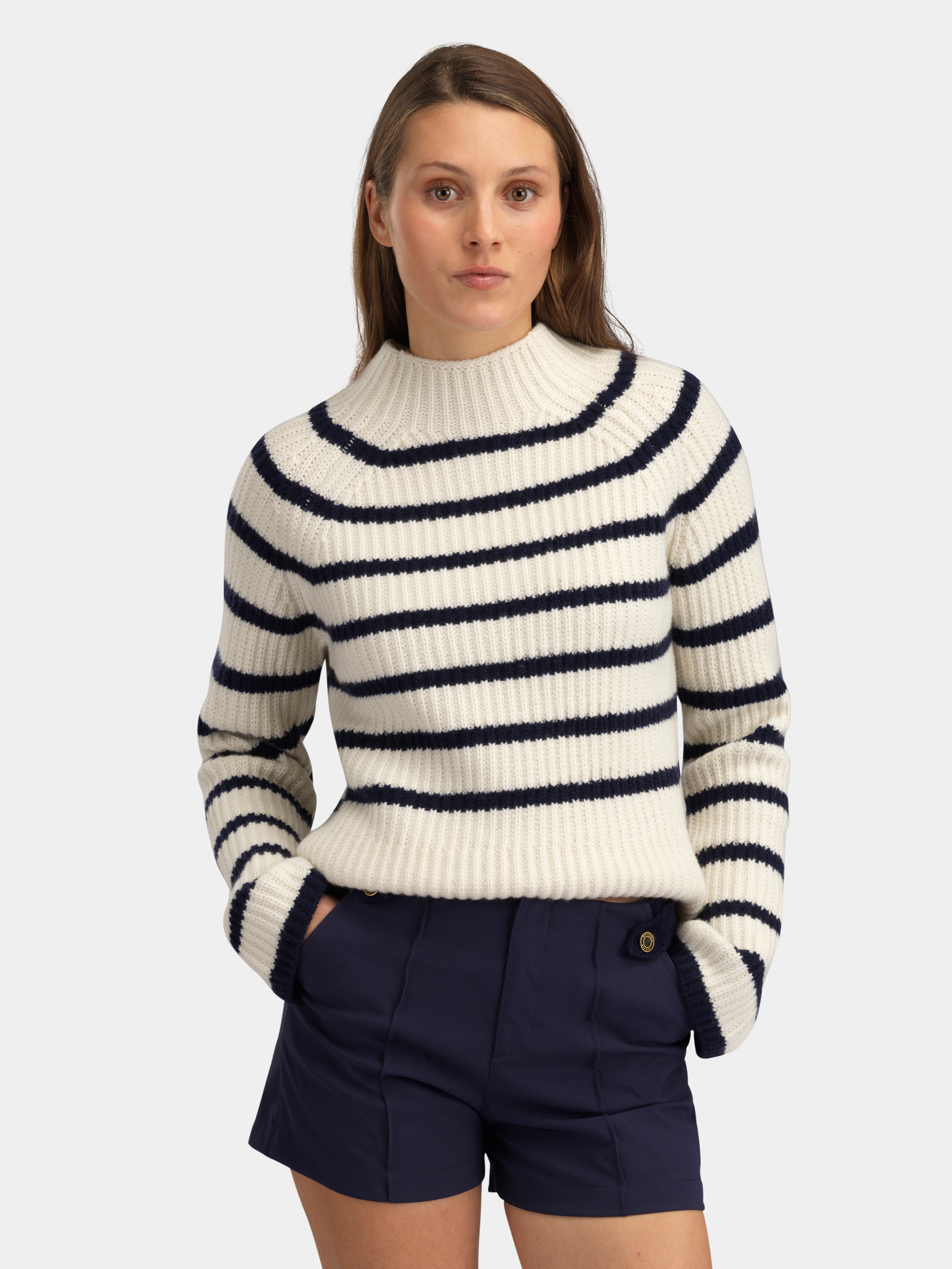 Kråkerøy Knitted Sweater Woman Dark Blue