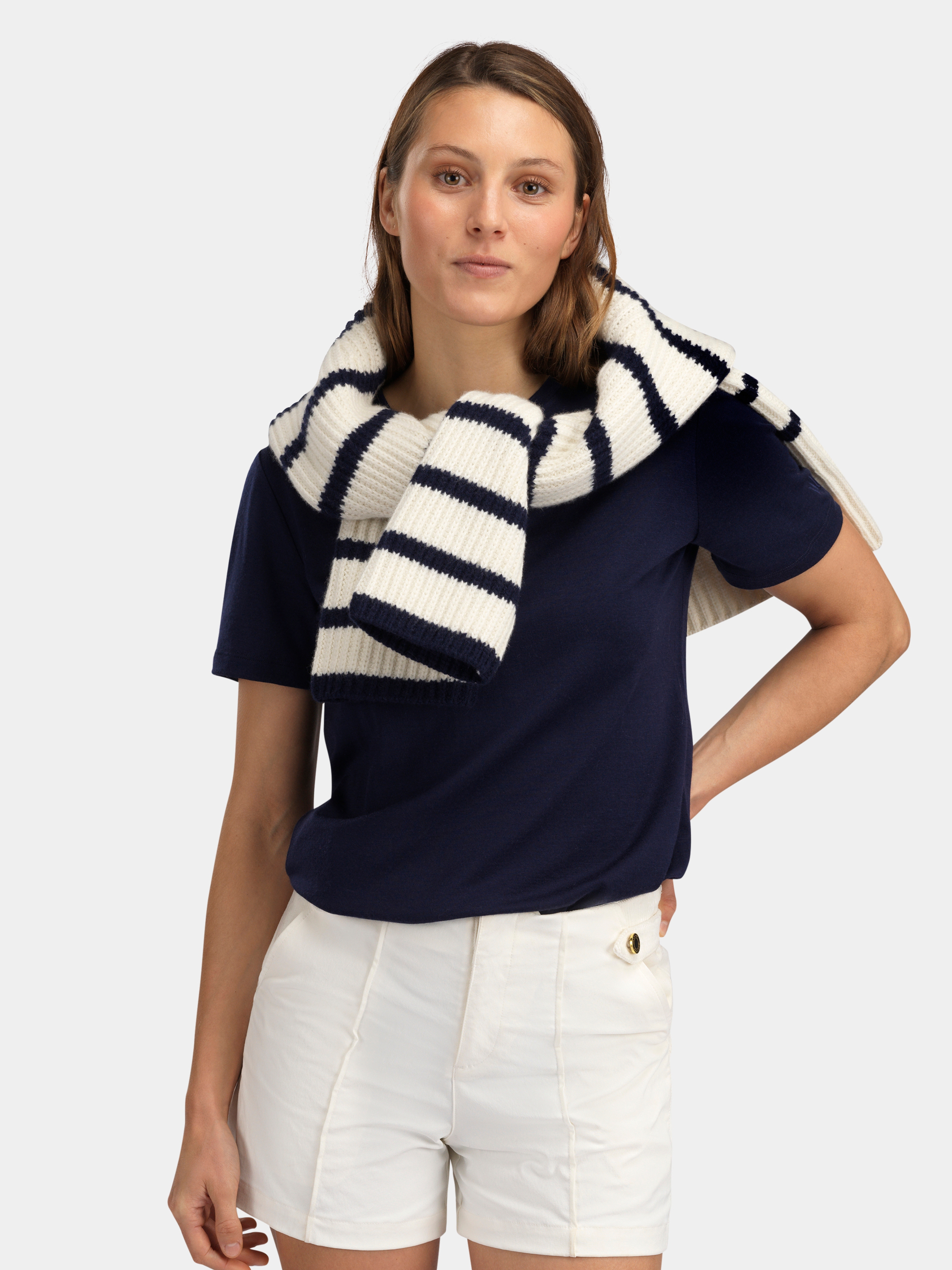 Kråkerøy Knitted Sweater Woman Dark Blue