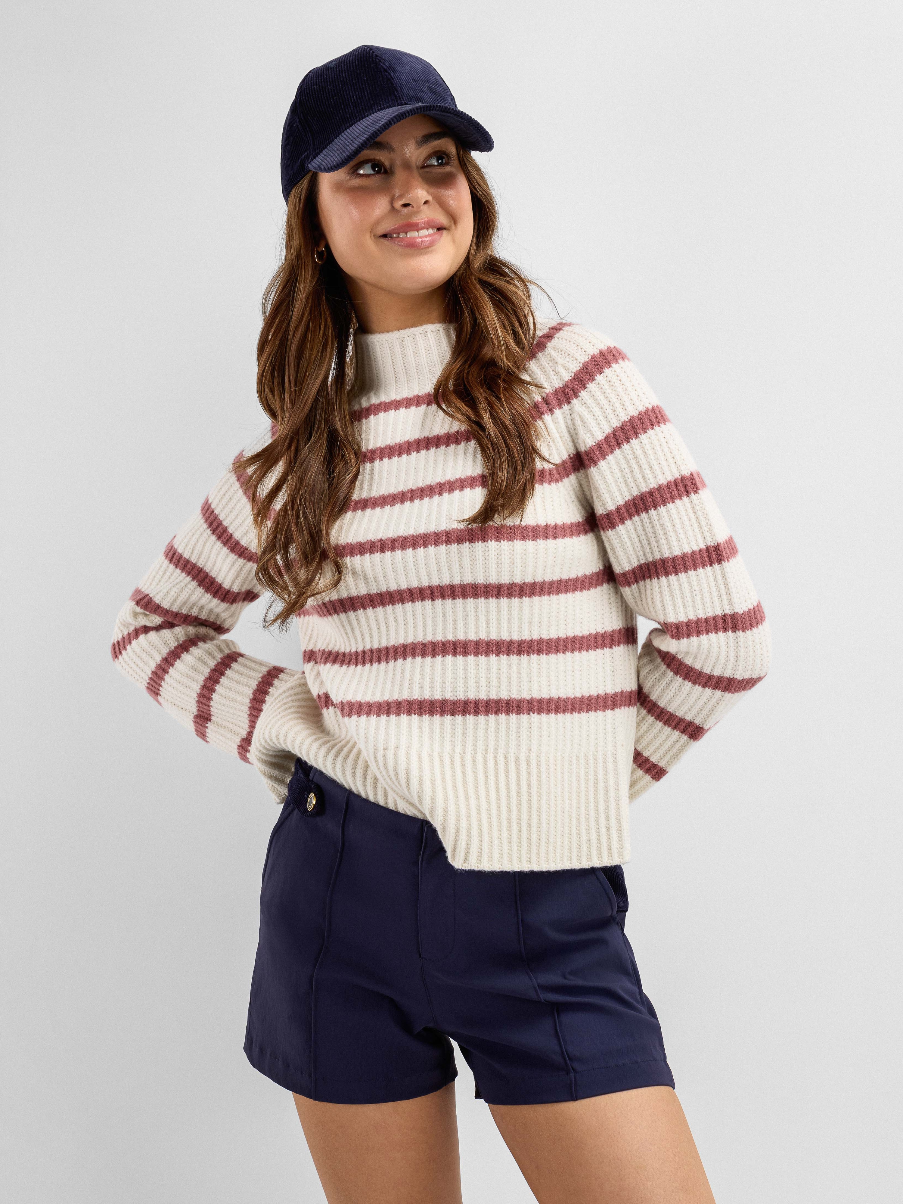 Kråkerøy Knitted Sweater Woman Burned Rose