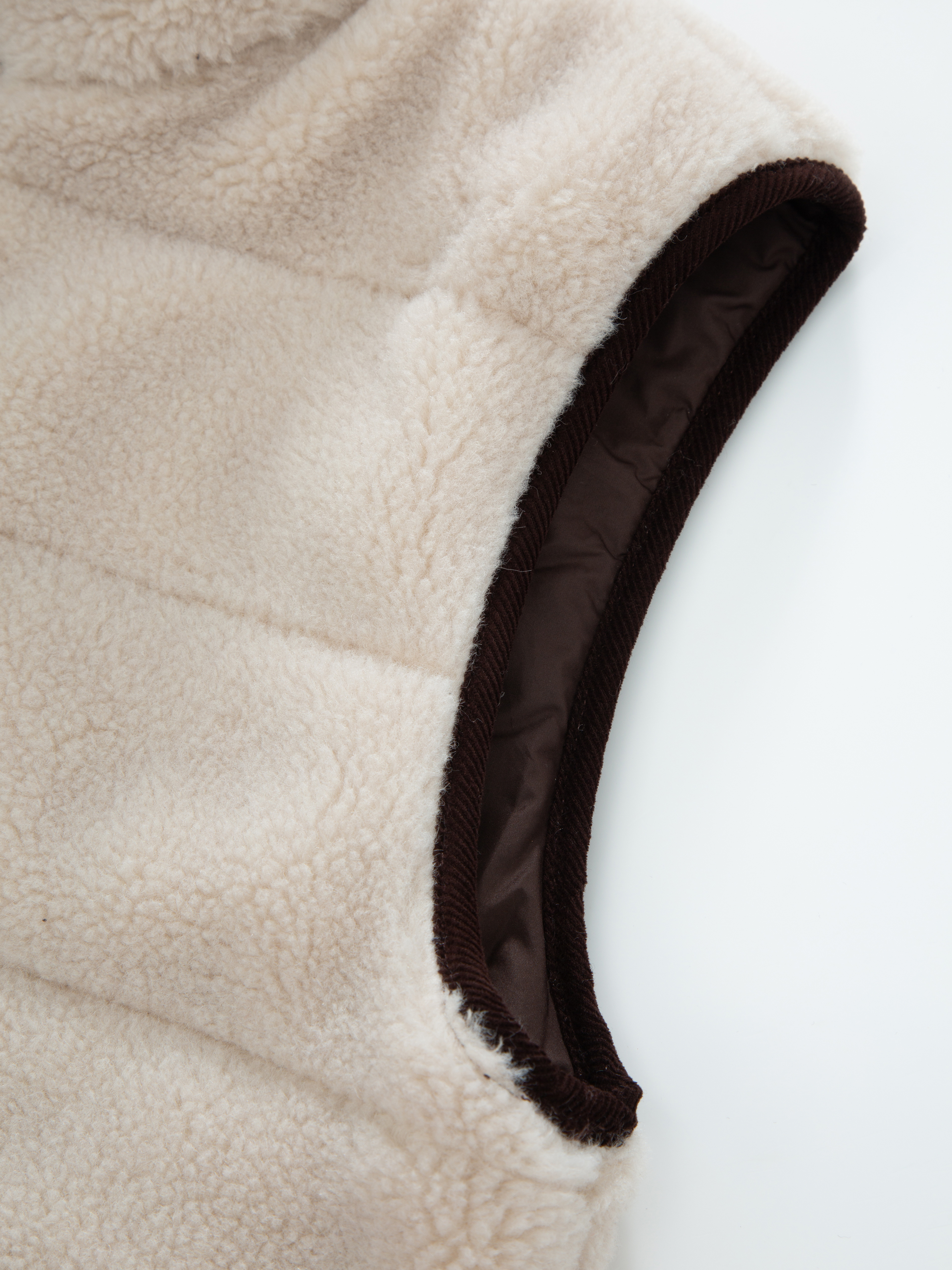 Nusfjord Fleece Vest  Sheep With Brown