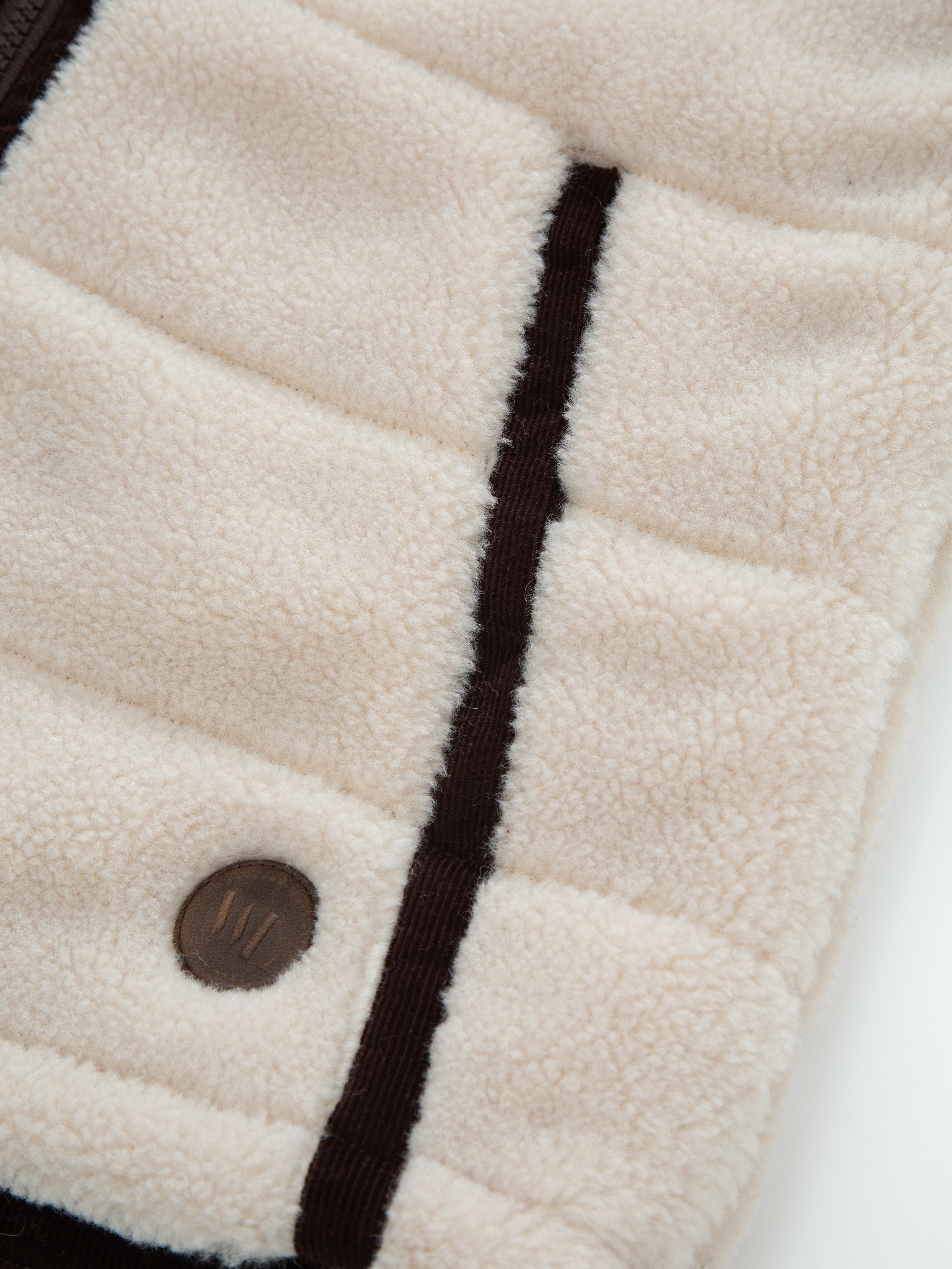 Nusfjord Fleece Vest  Sheep With Brown