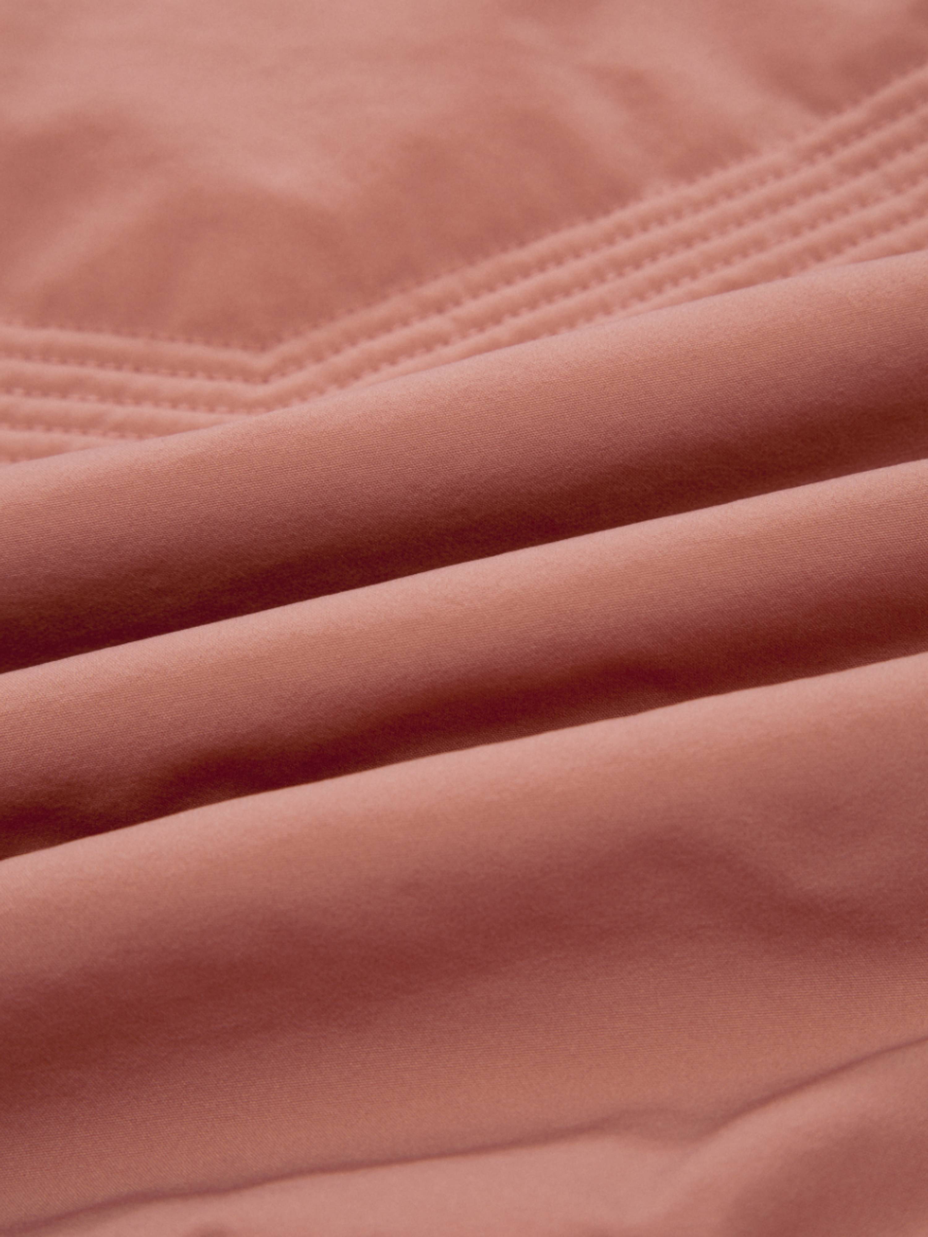 Rena Vest With Wool Padding Burned Rose