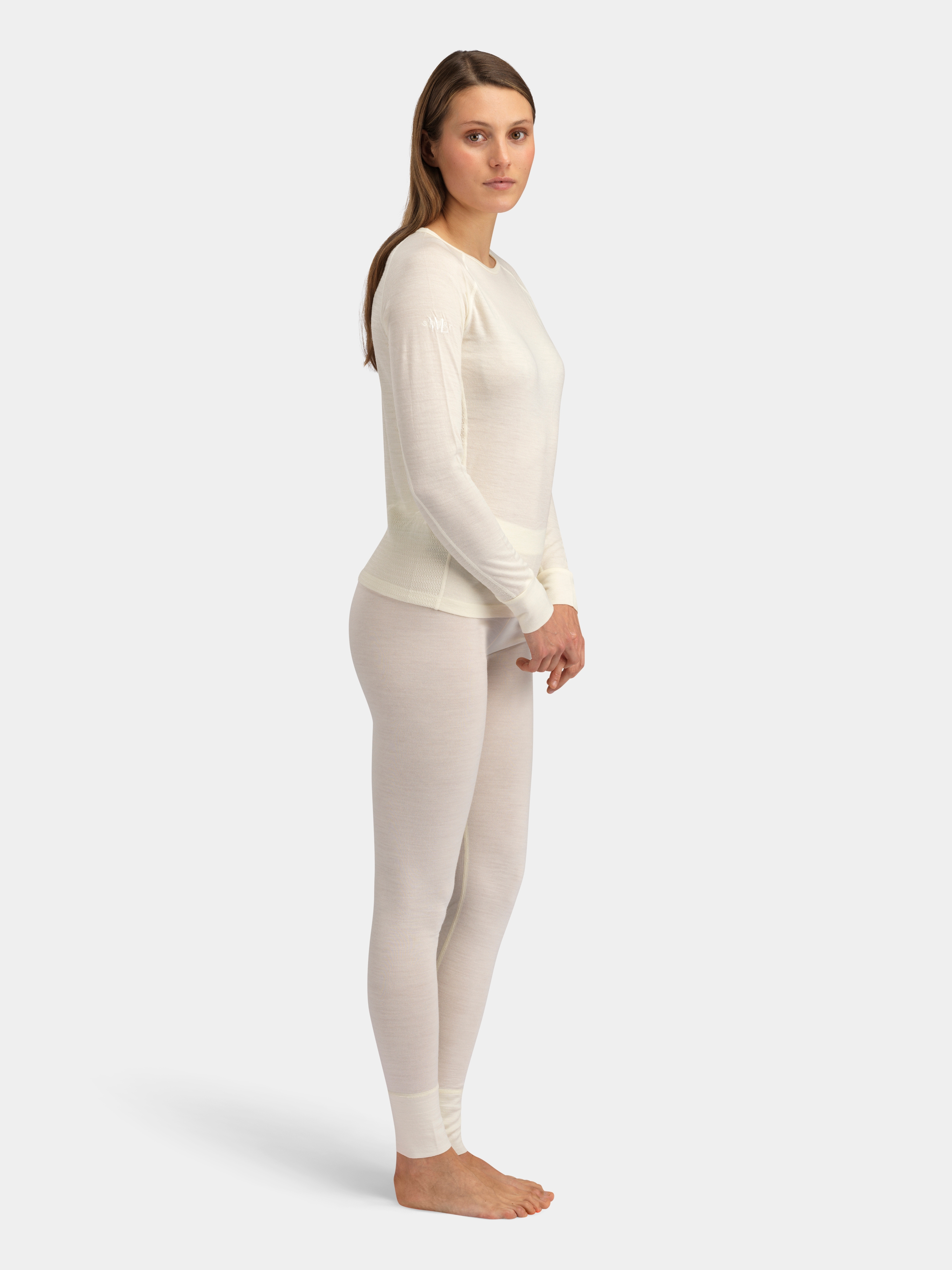 Rena Merino Base Layer Leggings Ivory