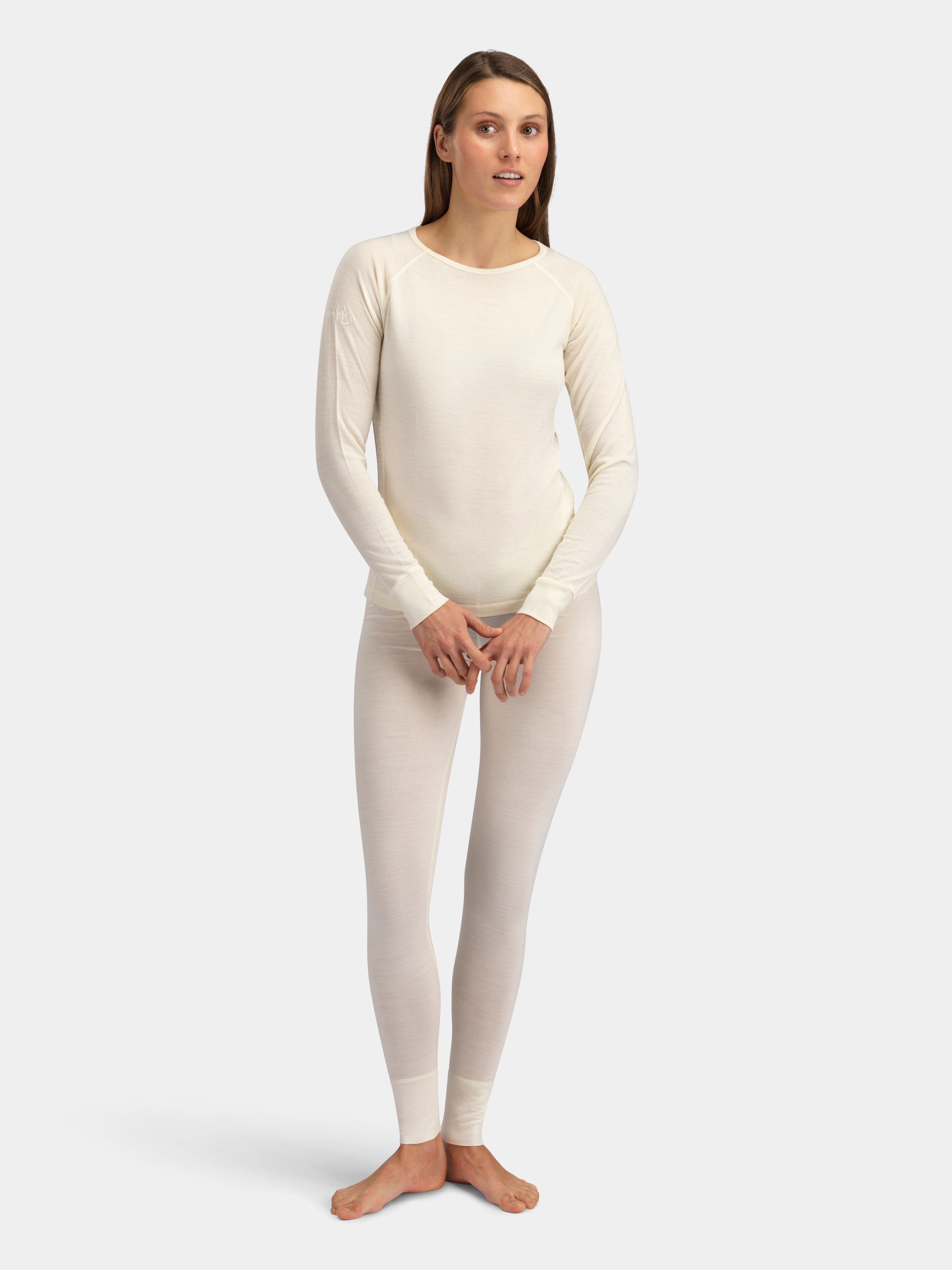 Rena Merino Base Layer Leggings Ivory