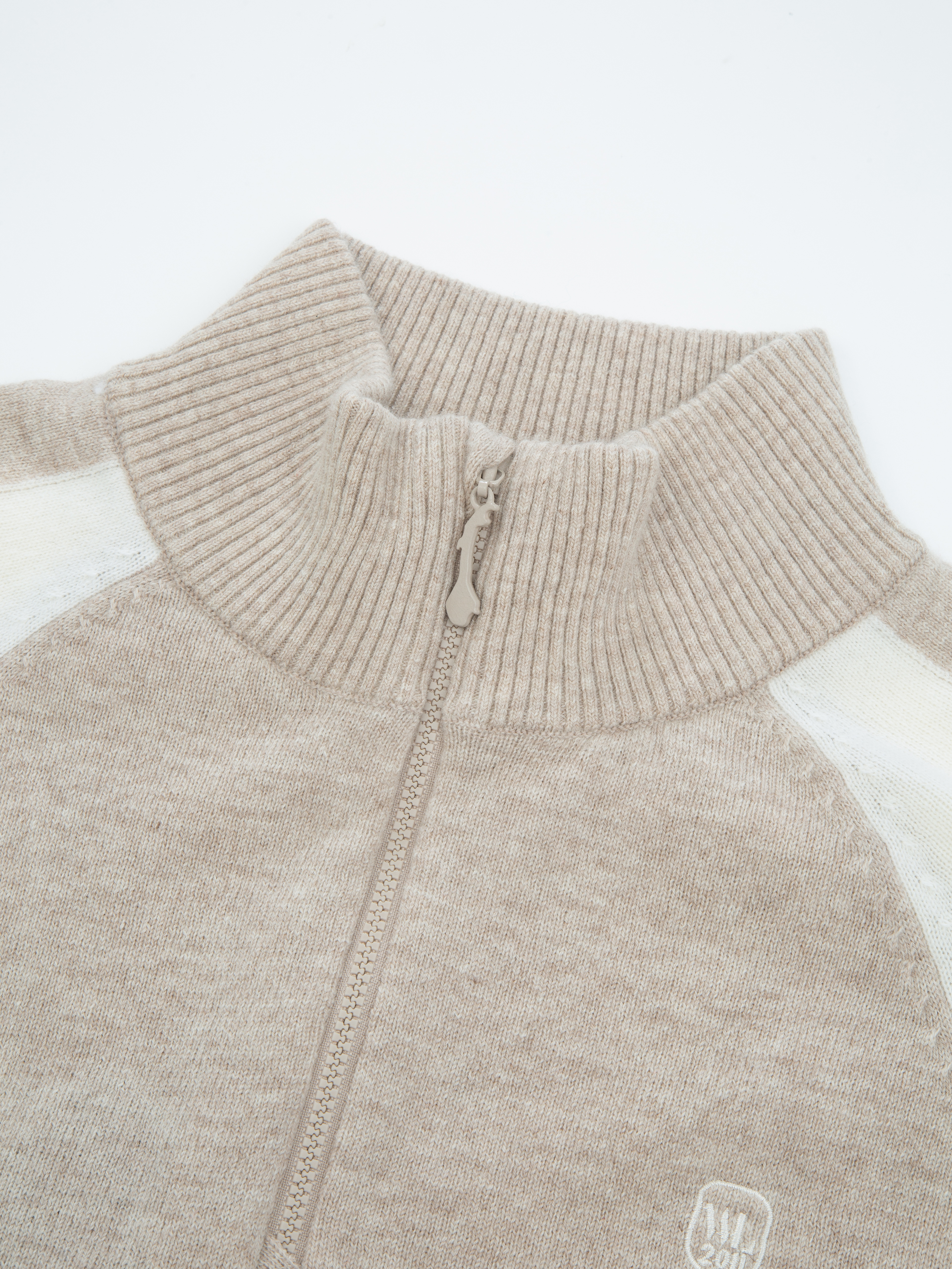 Risdalsfjellet Half-Zip Ullgenser Beige