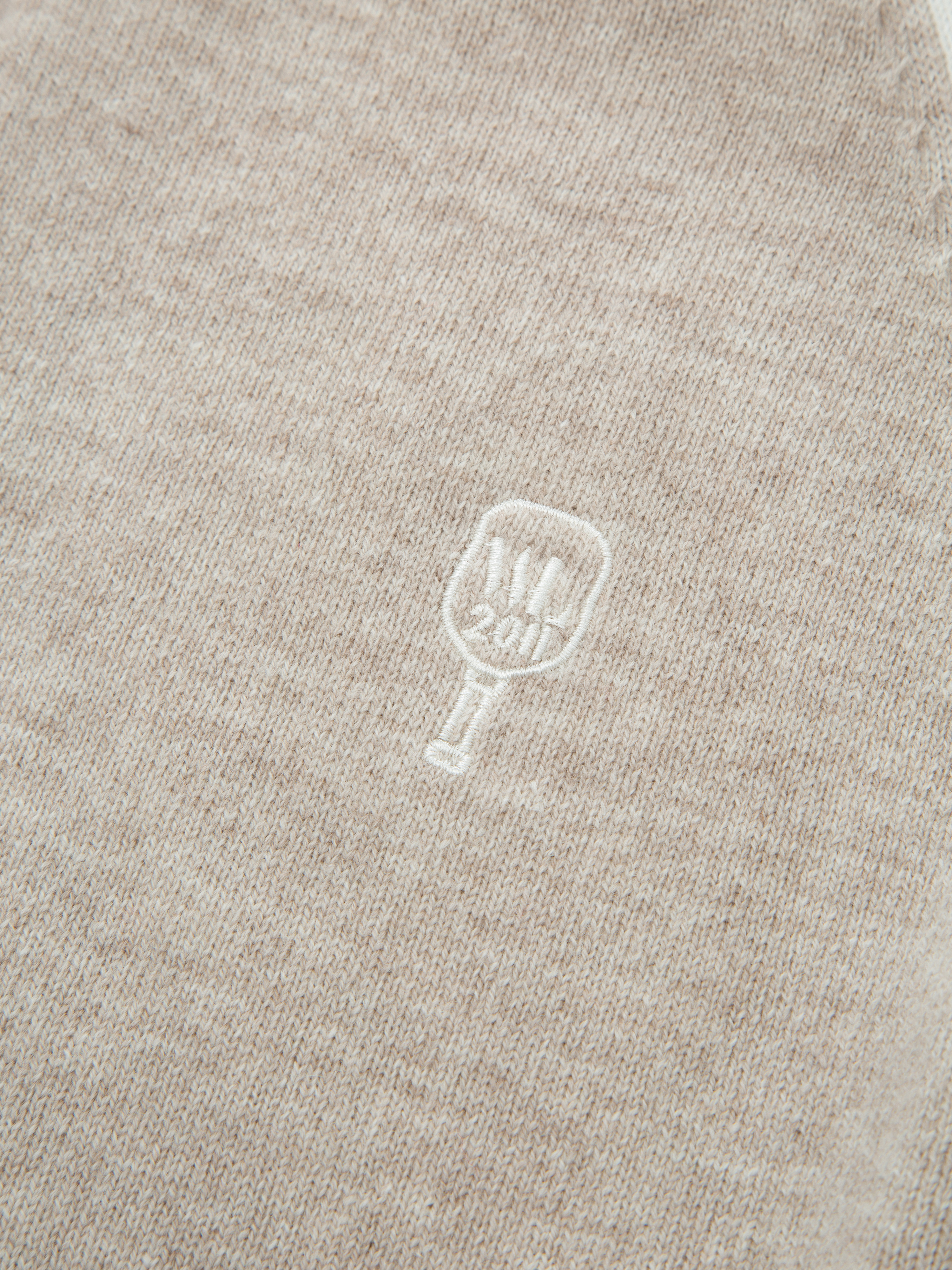 Risdalsfjellet Half-Zip Ullgenser Beige