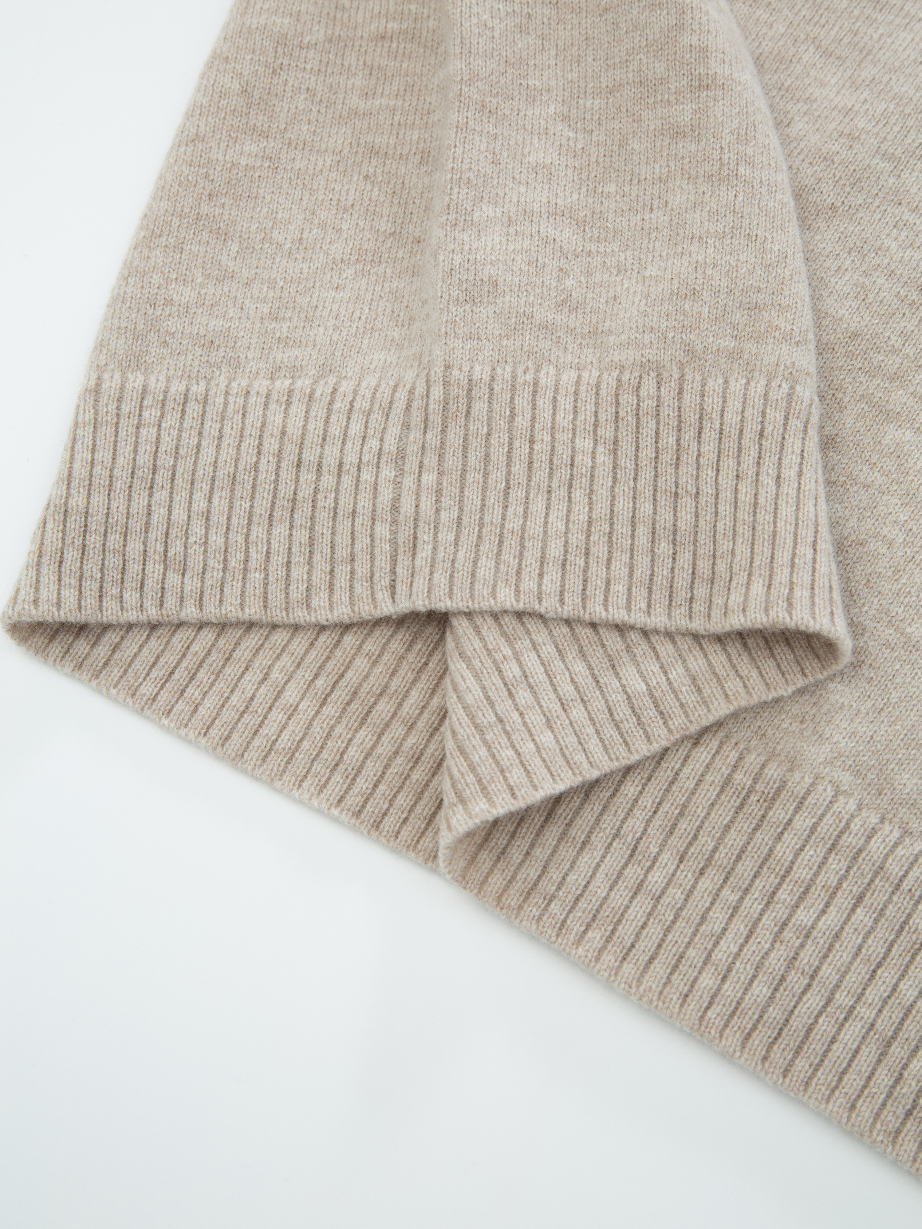Risdalsfjellet Half-Zip Ullgenser Beige