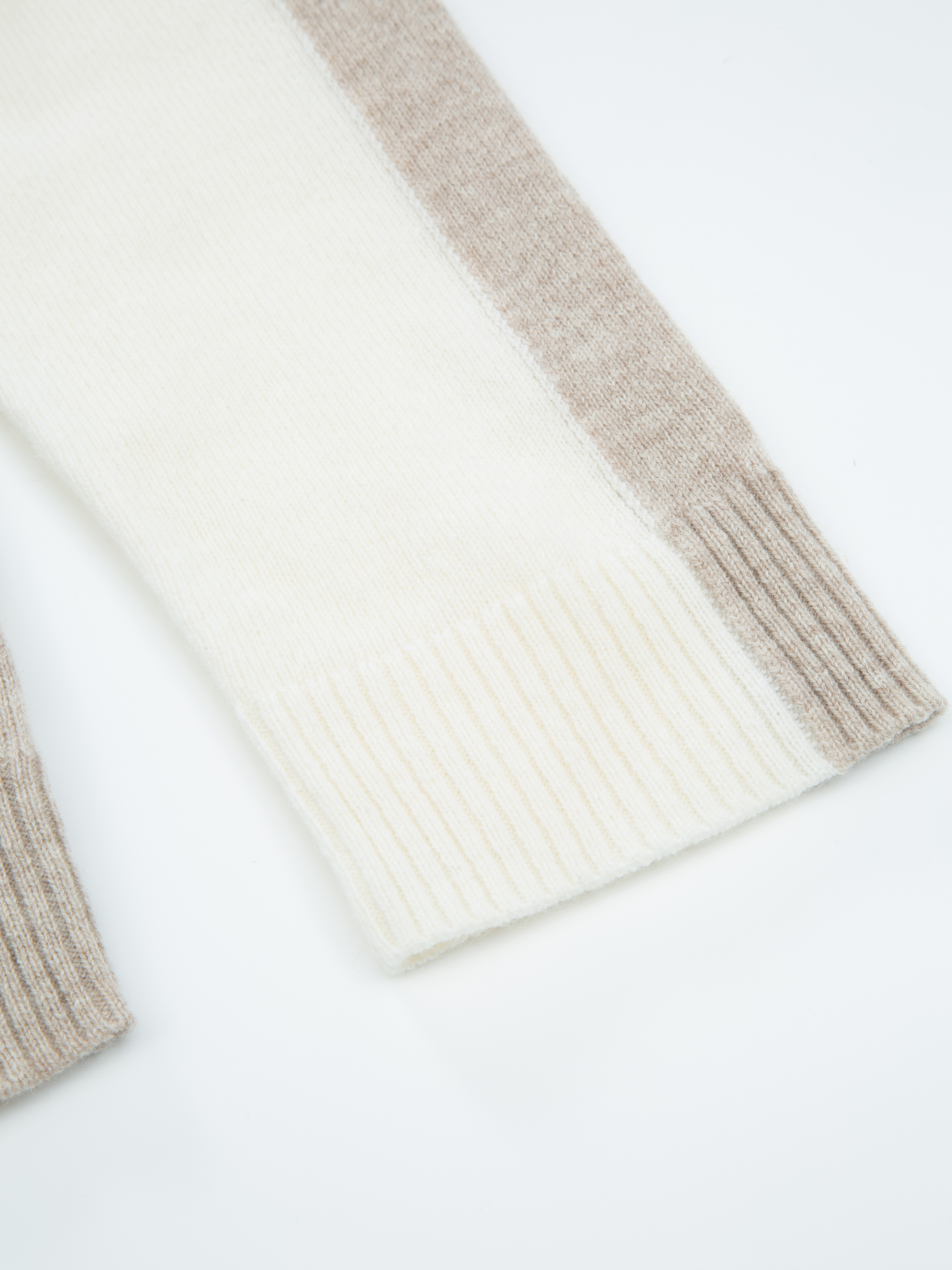 Risdalsfjellet Half-Zip Ullgenser Beige