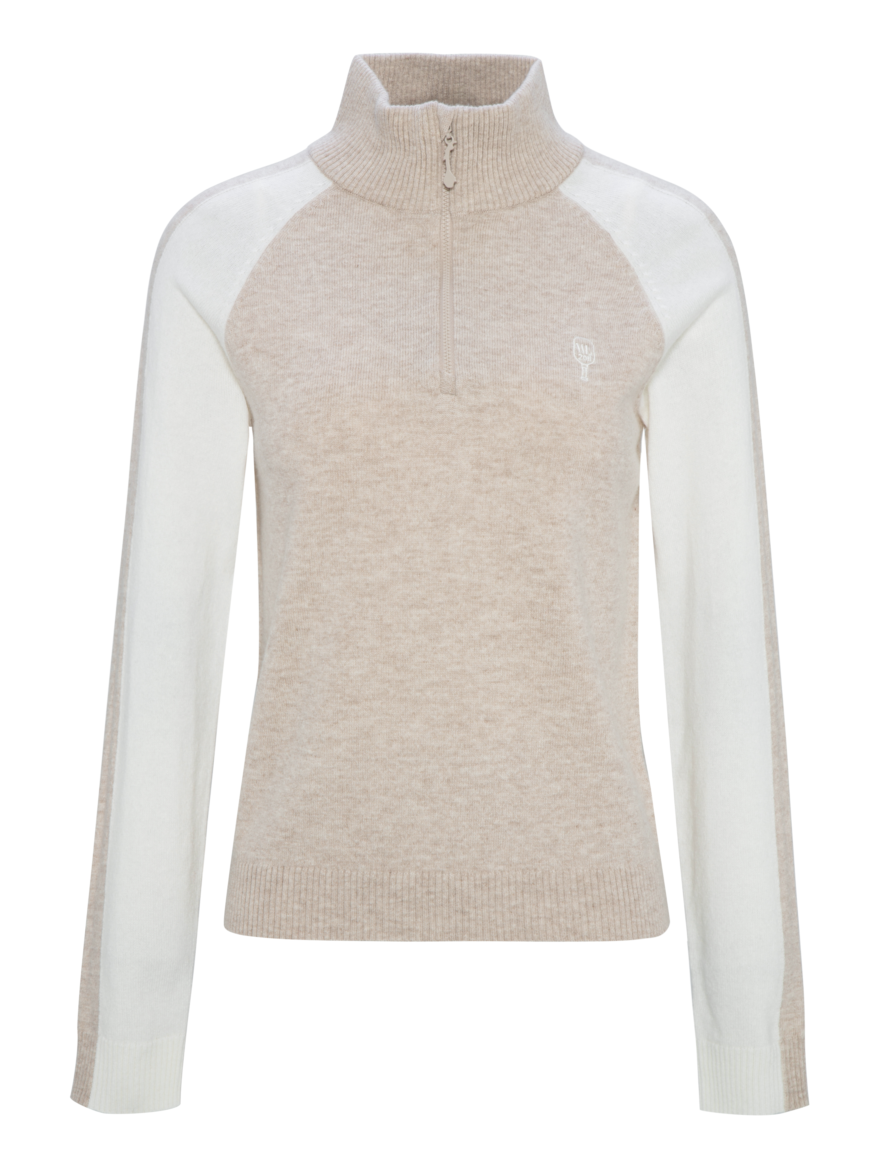 Risdalsfjellet Half-Zip Ullgenser Beige