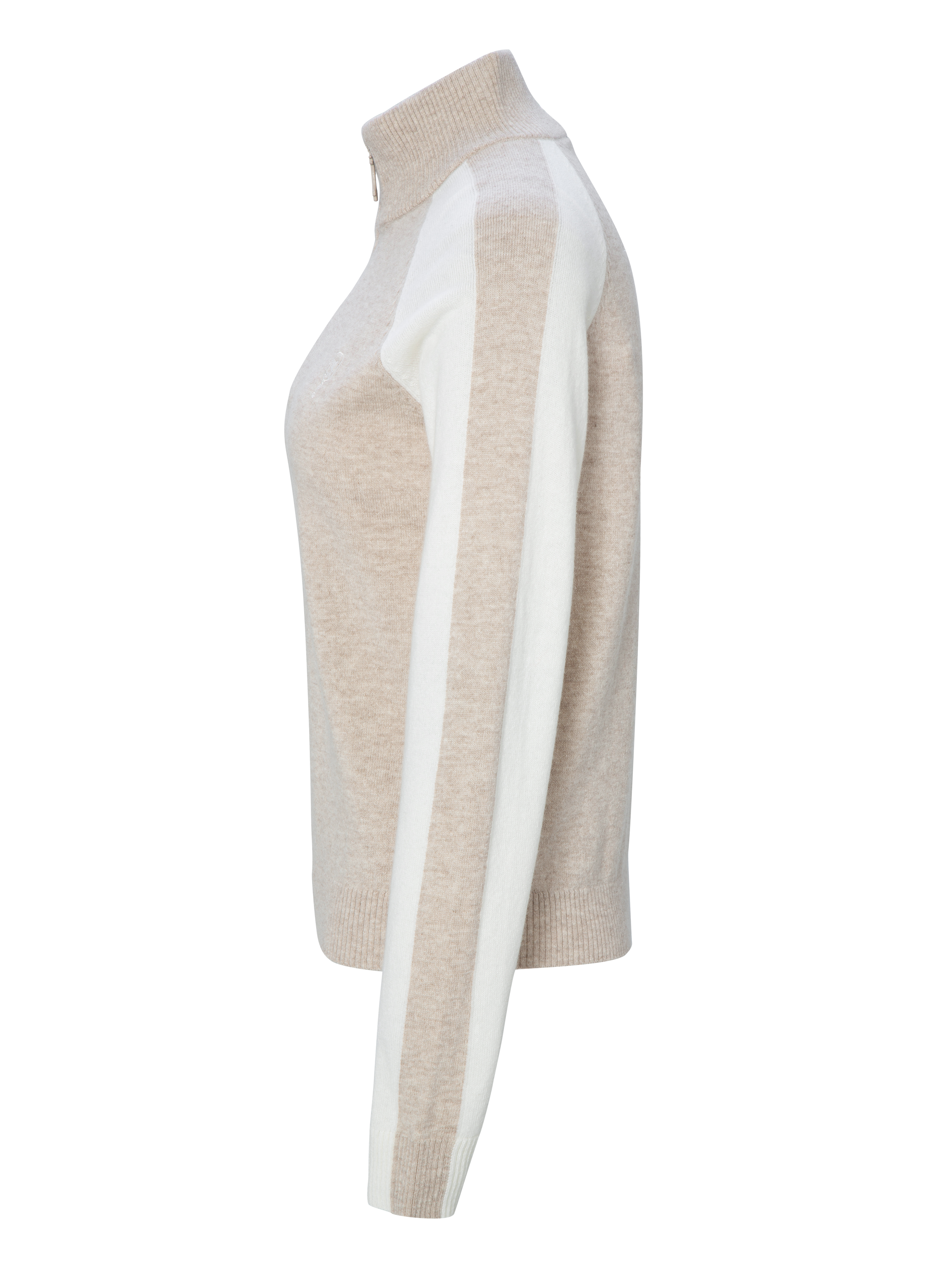 Risdalsfjellet Half-Zip Ullgenser Beige
