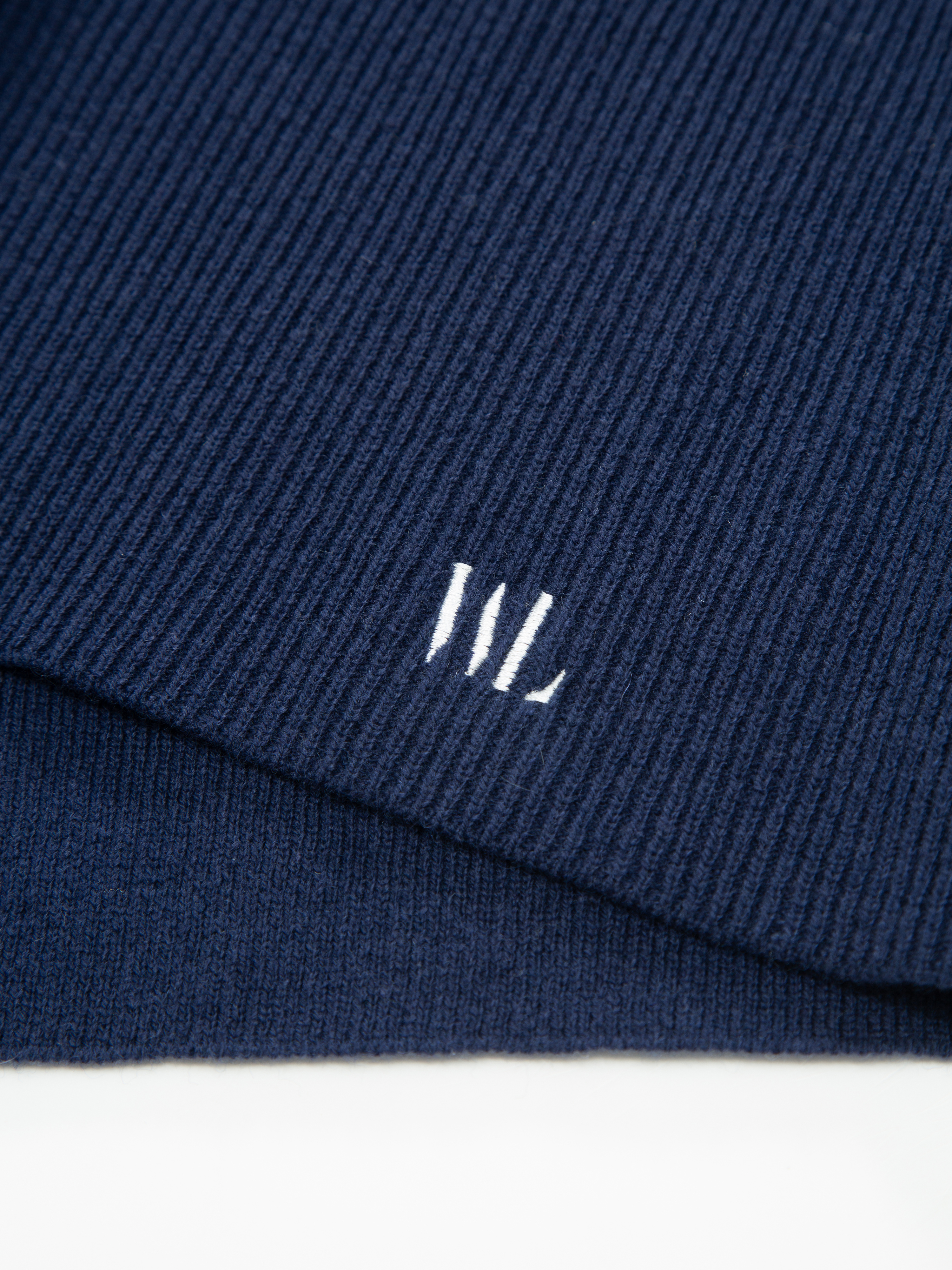 Skudeneshavn Ribbestrikket Shorts  Blue ink