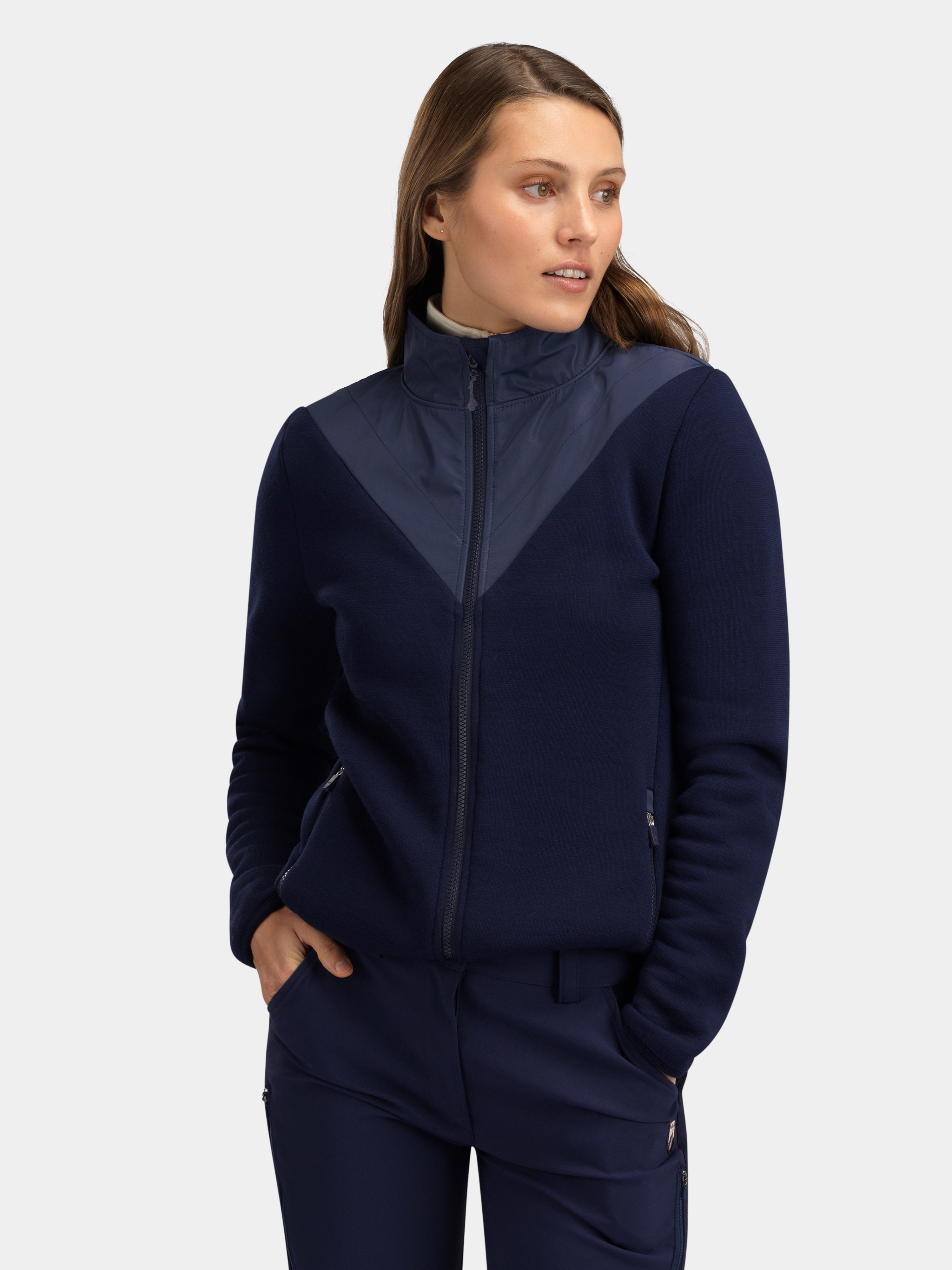 Sogndal Wool Fleece Jacket Blue Ink